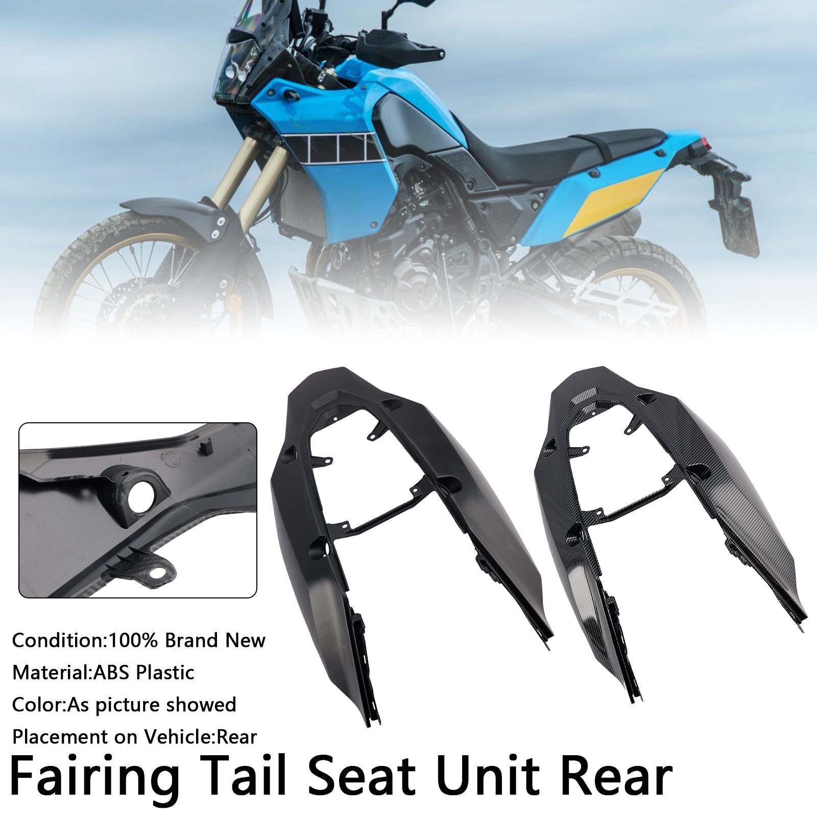 Fiera posteriore del sedile per Yamaha Tenere 700 2019-2024