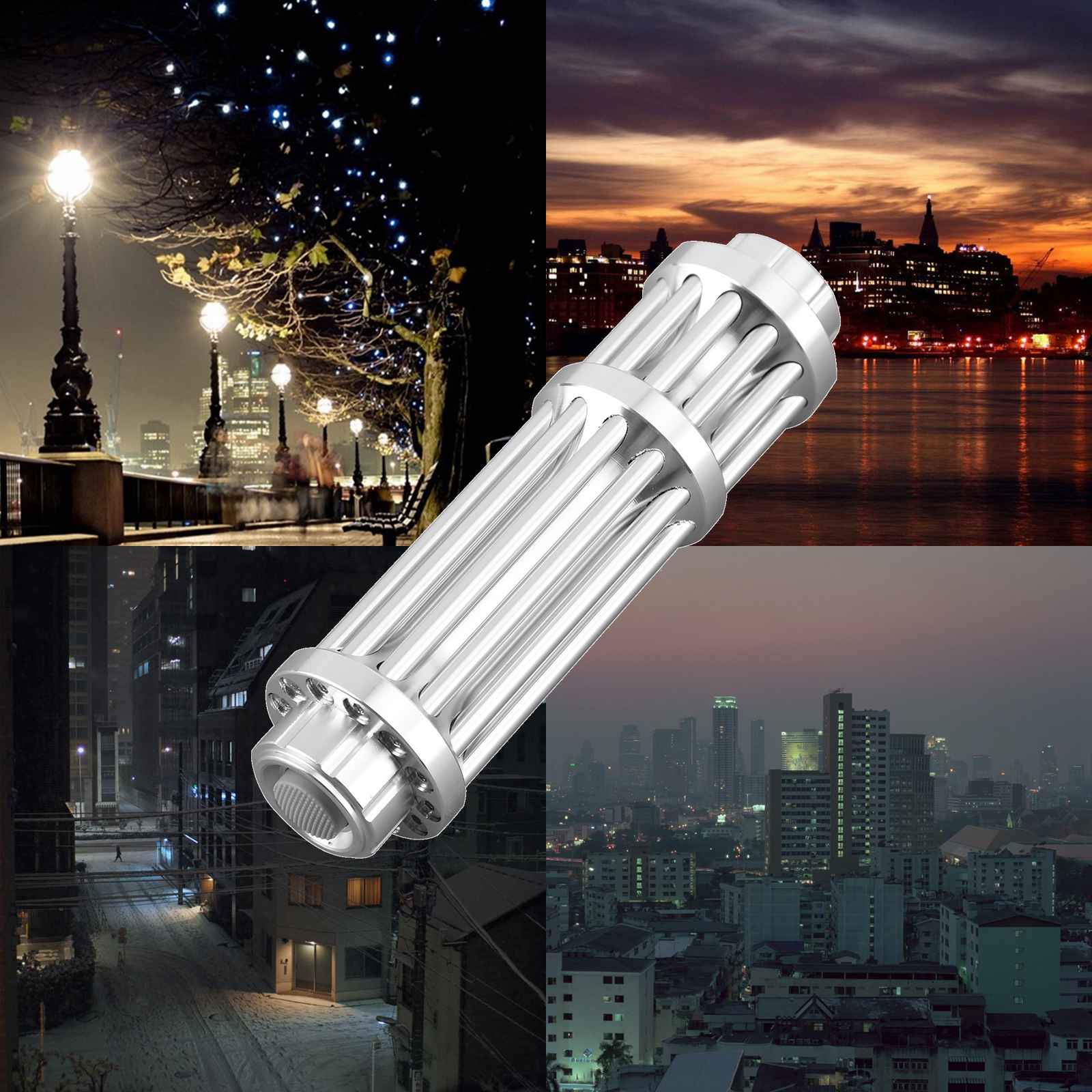 Tehokas 1MW 532nm vihreä laserosoitin 20 mailin polttava sotilasvalo