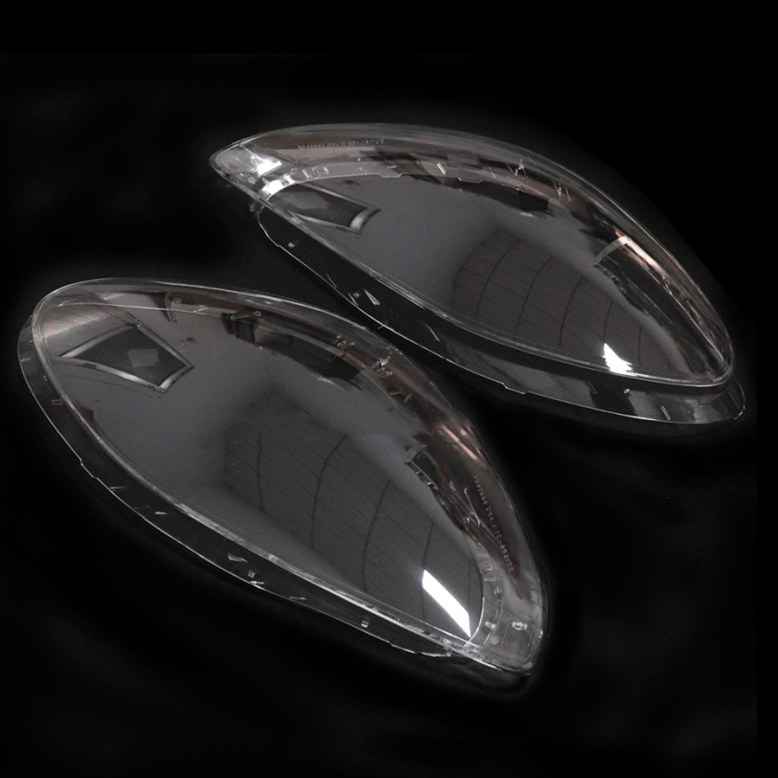 Transparante schaal voor koplamp vóór Porsche Panamera 2017-2020 (2 kamers)