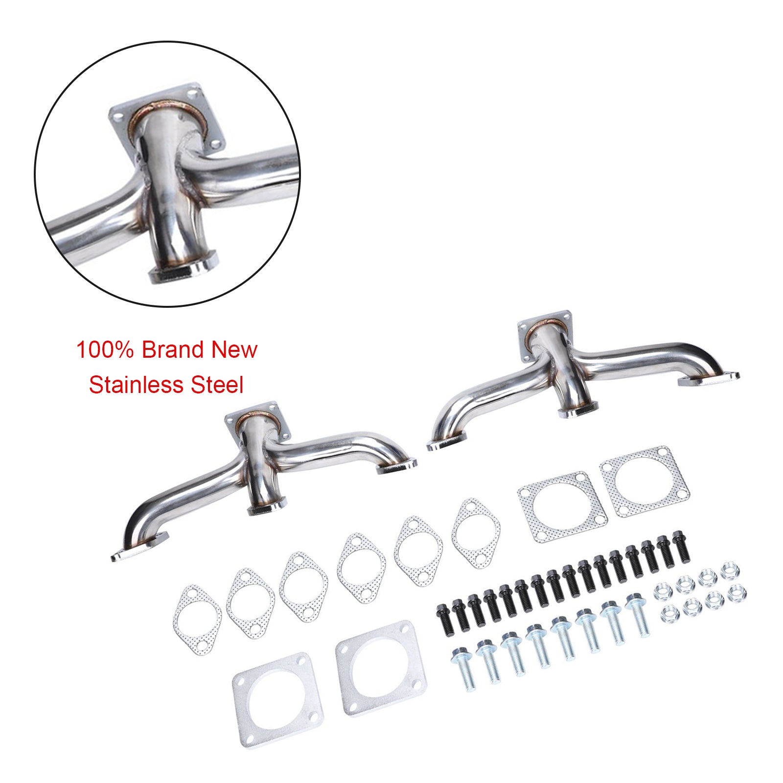 Échappement Header Shorty pour Pickup Ford Flathead V8 1932-1953 - Acier Inox