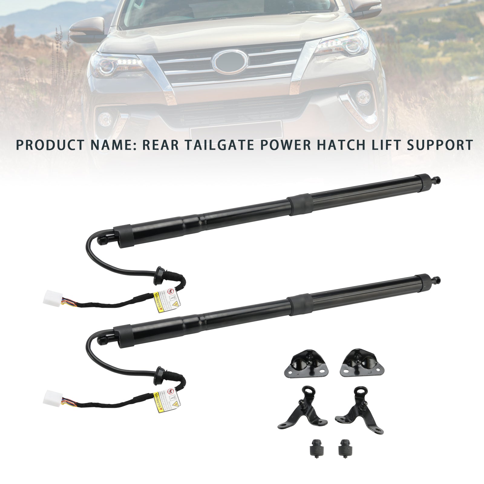 Puntal de gas eléctrico para puerta trasera para Toyota Fortuner 2015-2020, números de pieza 6892071030 y 6891071032