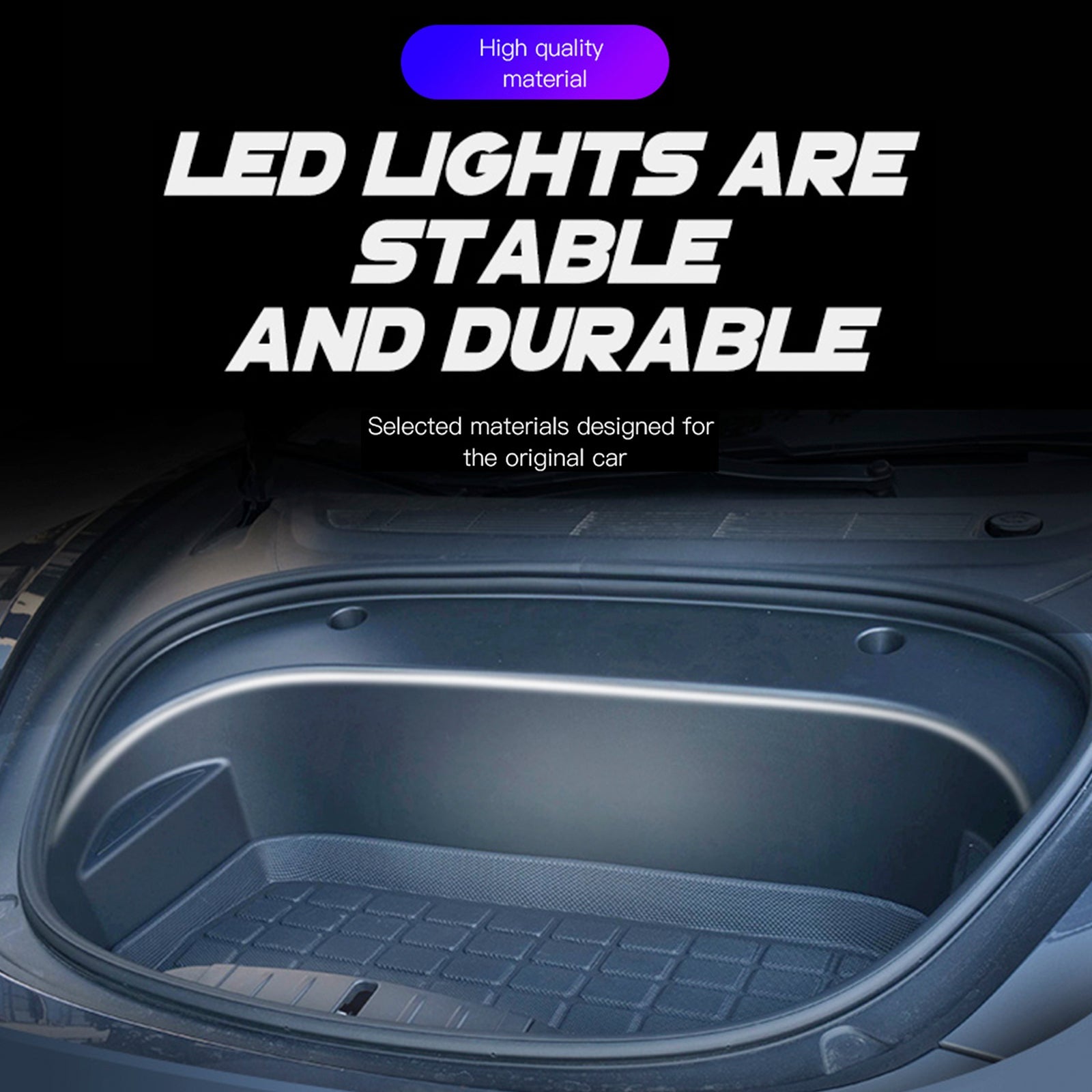 Bande lumineuse LED blanche pour coffre avant, compatible avec Tesla Model 3/Y/S/X