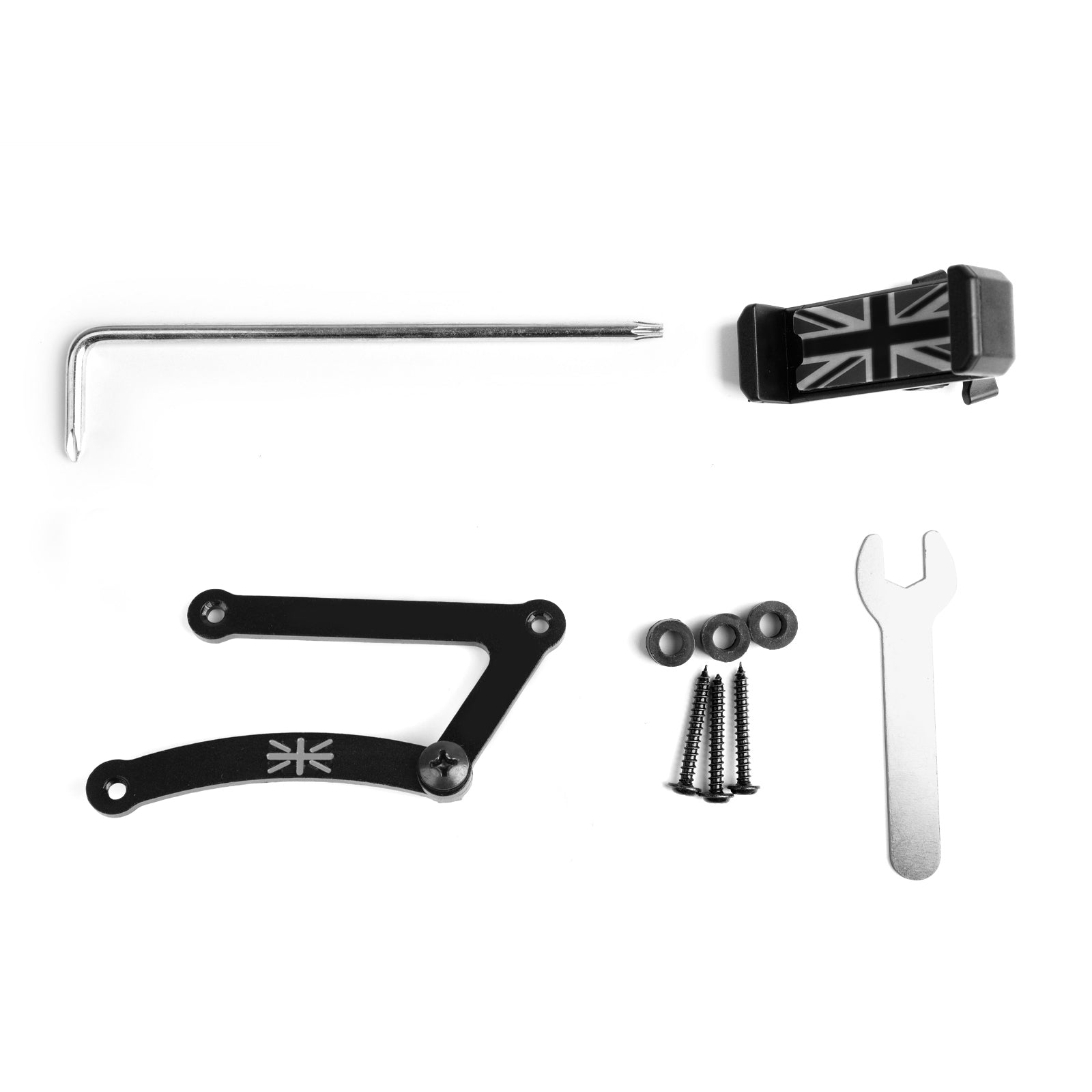 Per Mini Cooper F54/55/56/57/60 Supporto pieghevole per telefono cellulare per auto Union Jack