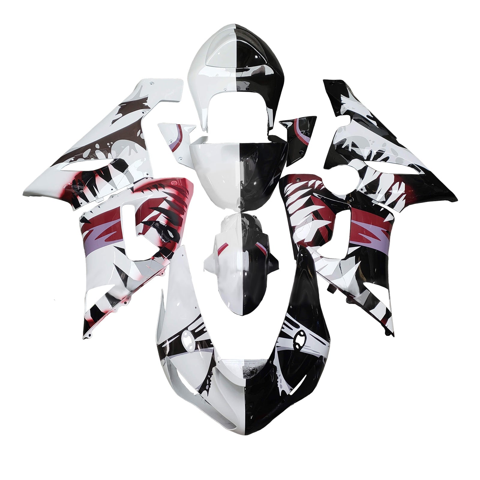 Kit di carenatura a iniezione, corpo in plastica ABS per Kawasaki ZX6R 636 2005-2006