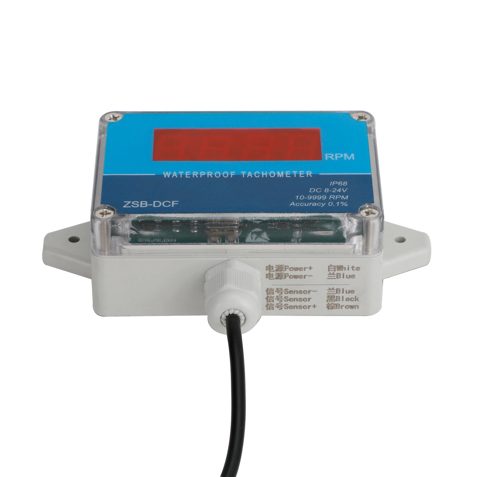 DC 8-24V Hall-toerenteller digitale motorsnelheidsmetertester