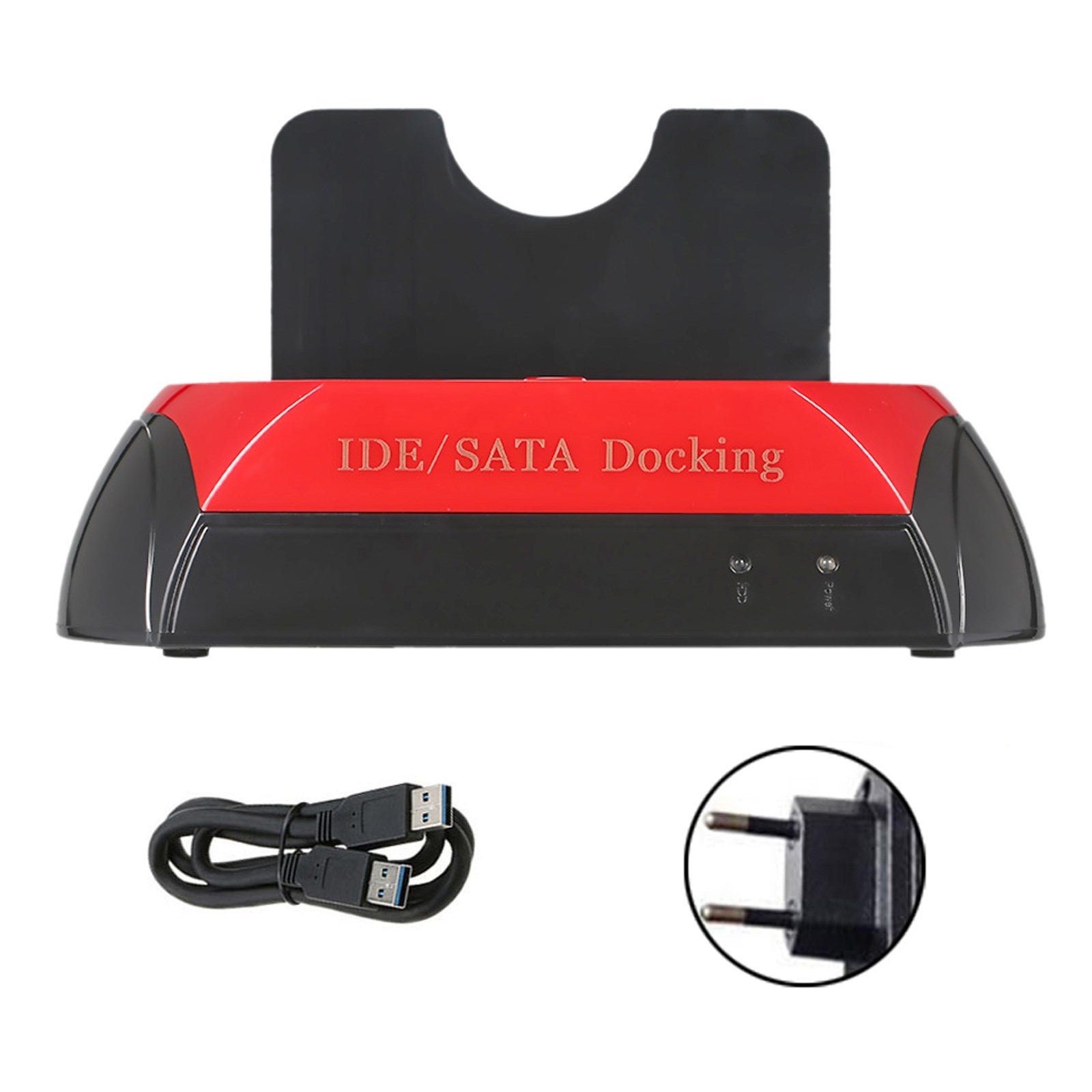 USB 2.0 naar IDE/SATA Dockingstation voor externe harde schijf 2 bays 2,5" 3,5" HDD EU