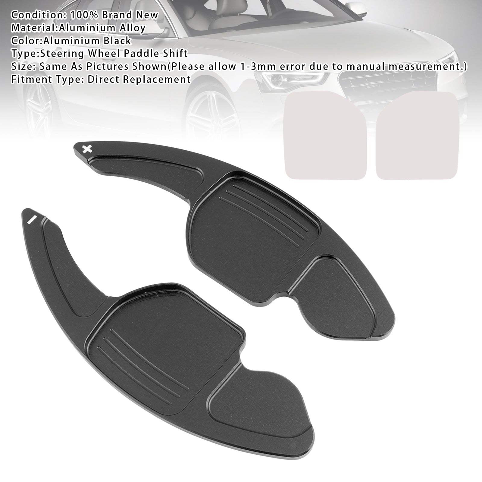 Extension de palettes de changement de vitesse au volant pour Audi A3 A4 A5 A6 A8