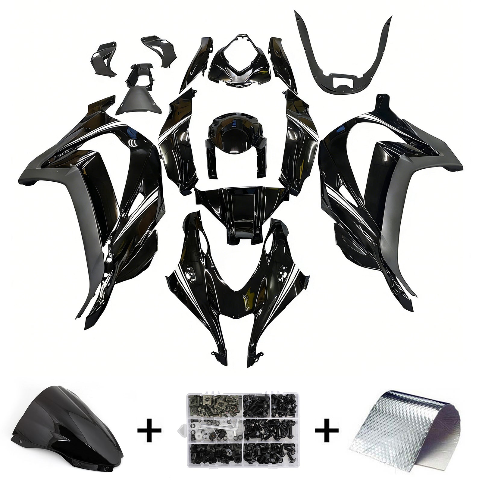 Kit de carénage injecté en plastique ABS pour Kawasaki ZX10R 2016-2020