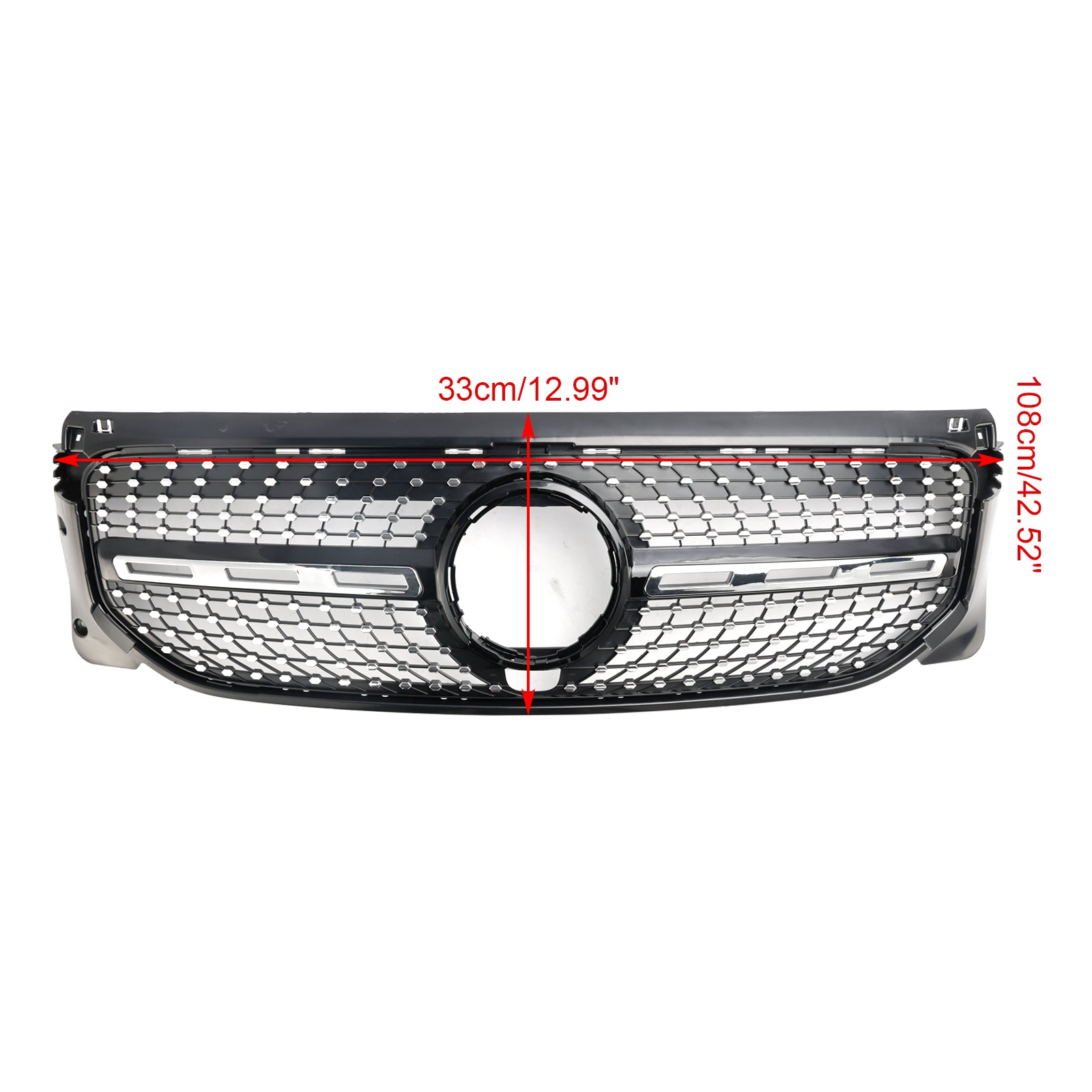 Grille de pare-chocs avant en diamant pour Mercedes Benz GLB X247 2020-2023