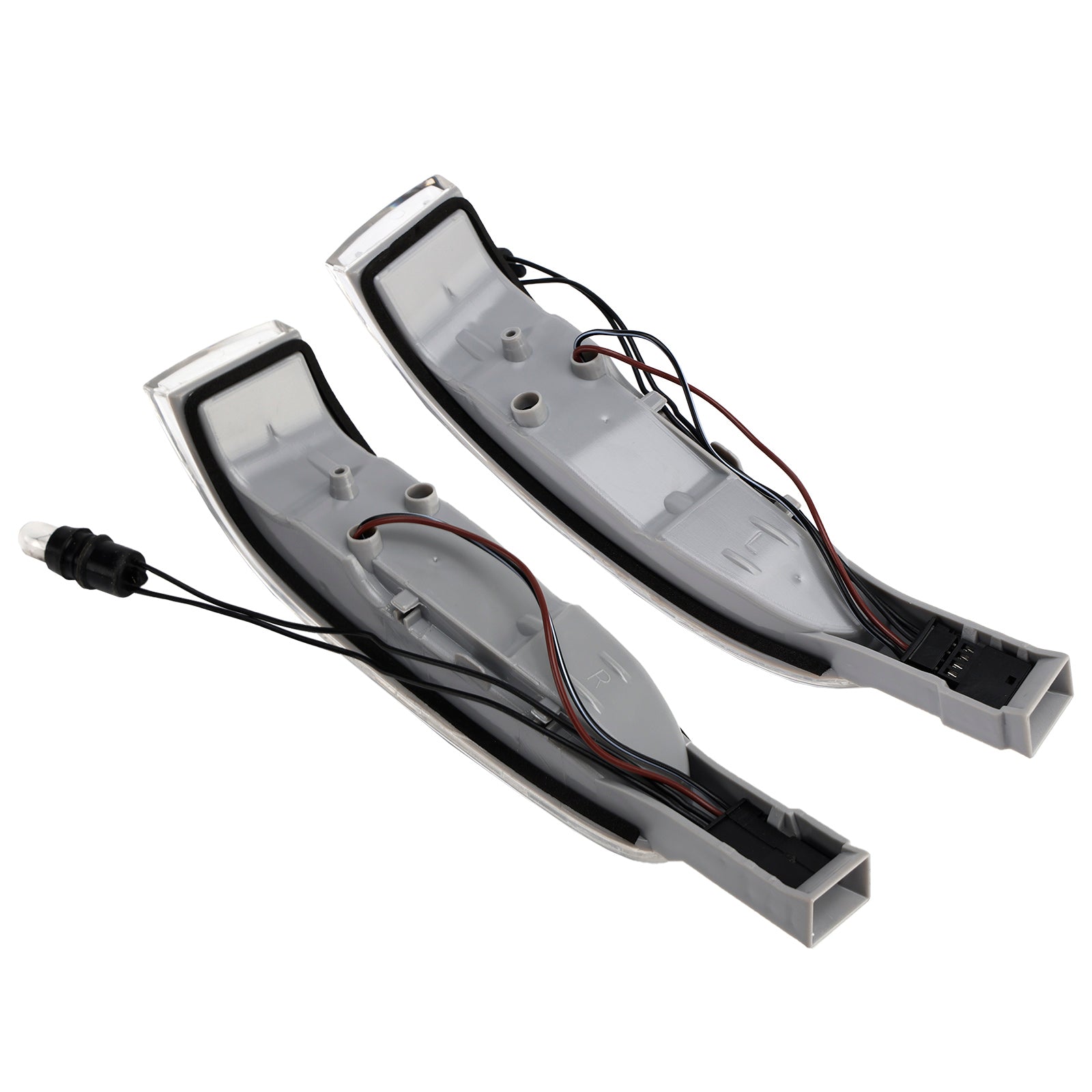 Buitenspiegels met geïntegreerde richtingaanwijzers (set van twee) voor Mercedes ML W164 (vóór de facelift) en GL X164 (vóór de facelift) - Referentie : A1648200521