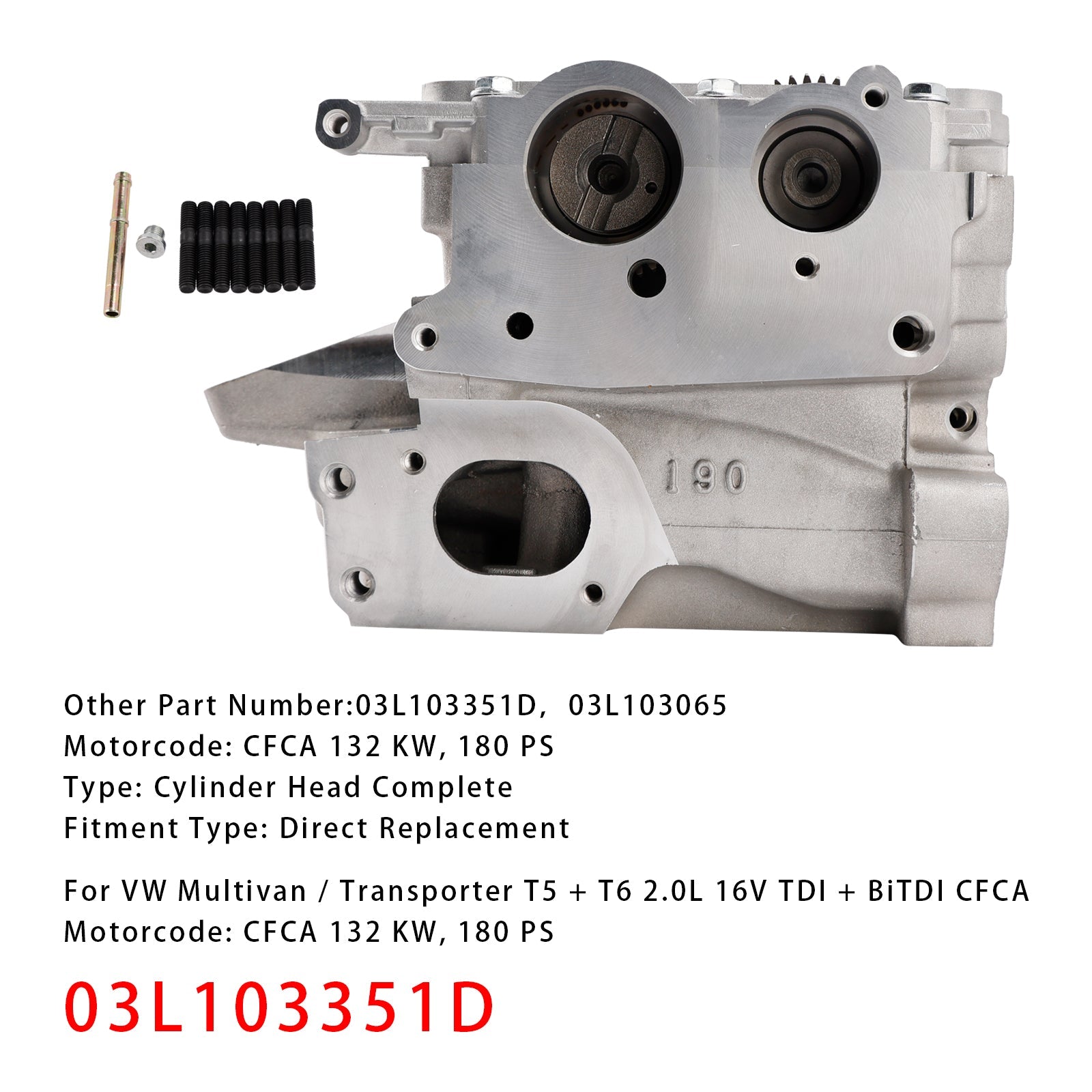 VW Van Van V VI T5 T6 T6 2.0 TDI 16V Cullse 03L103351D