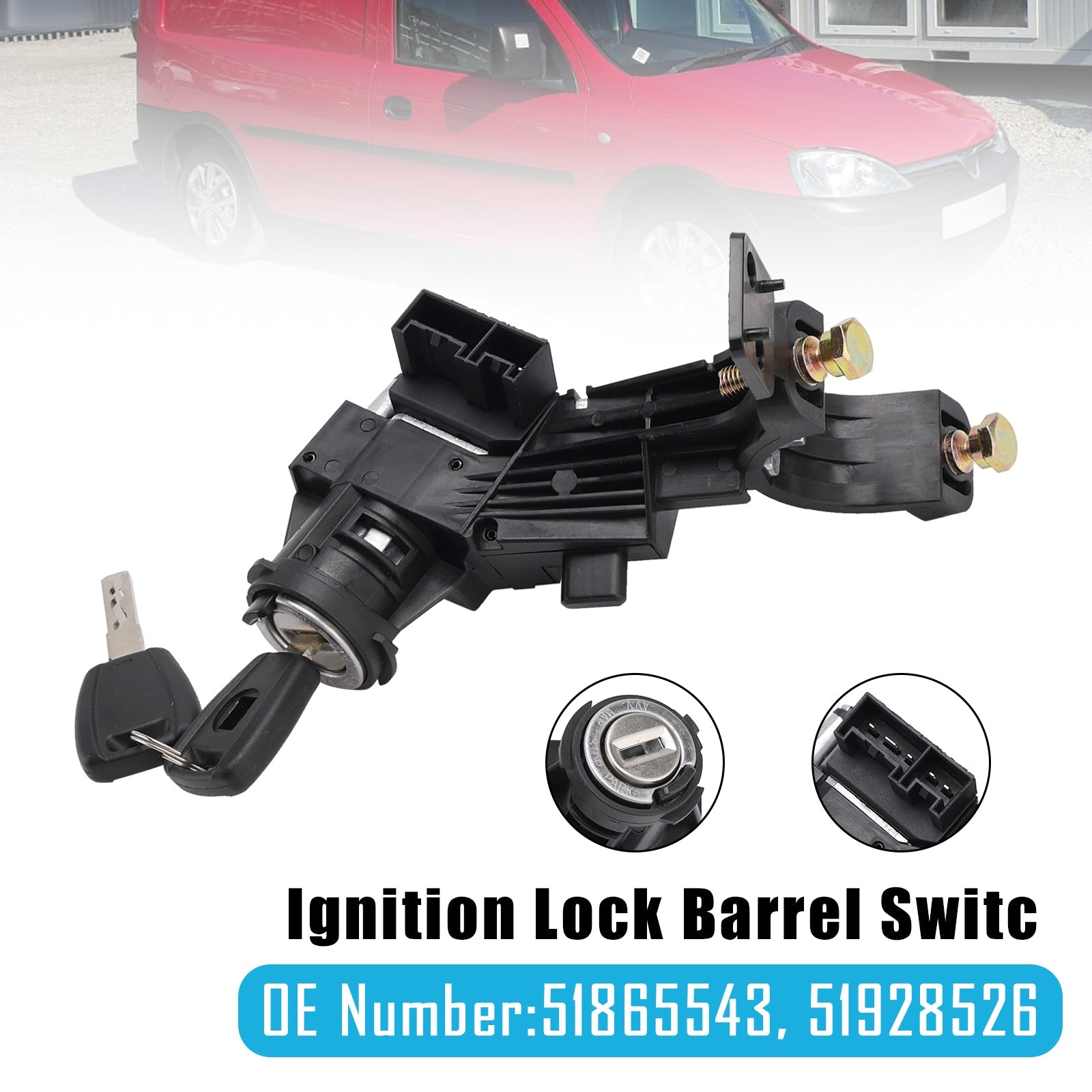 Barillet de verrouillage d'allumage, contacteur de démarreur 51865543 51928526 pour Vauxhall Combo D 2010-