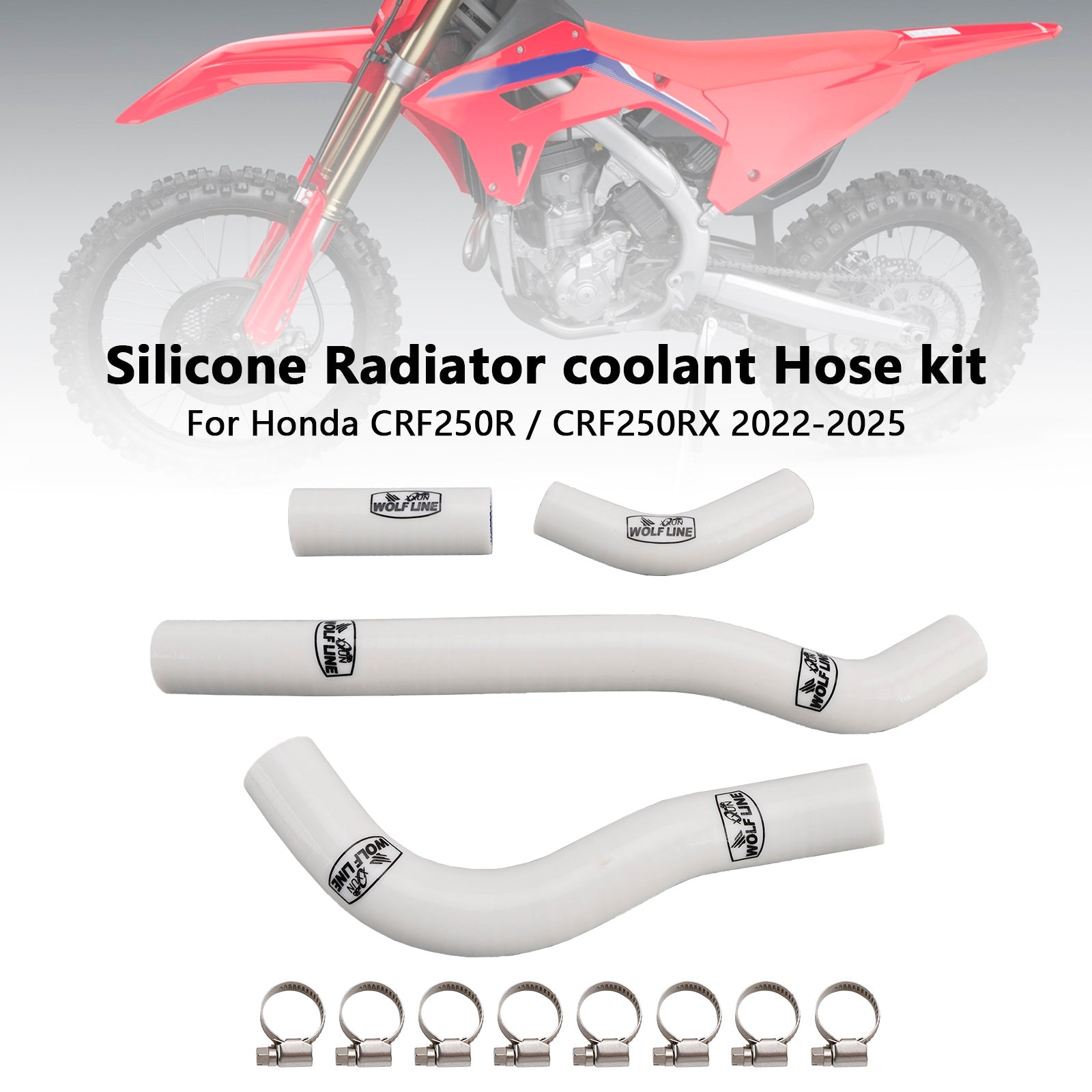 Durite de refroidissement en silicone pour radiateur Honda CRF250R et CRF250RX (2022-2025)