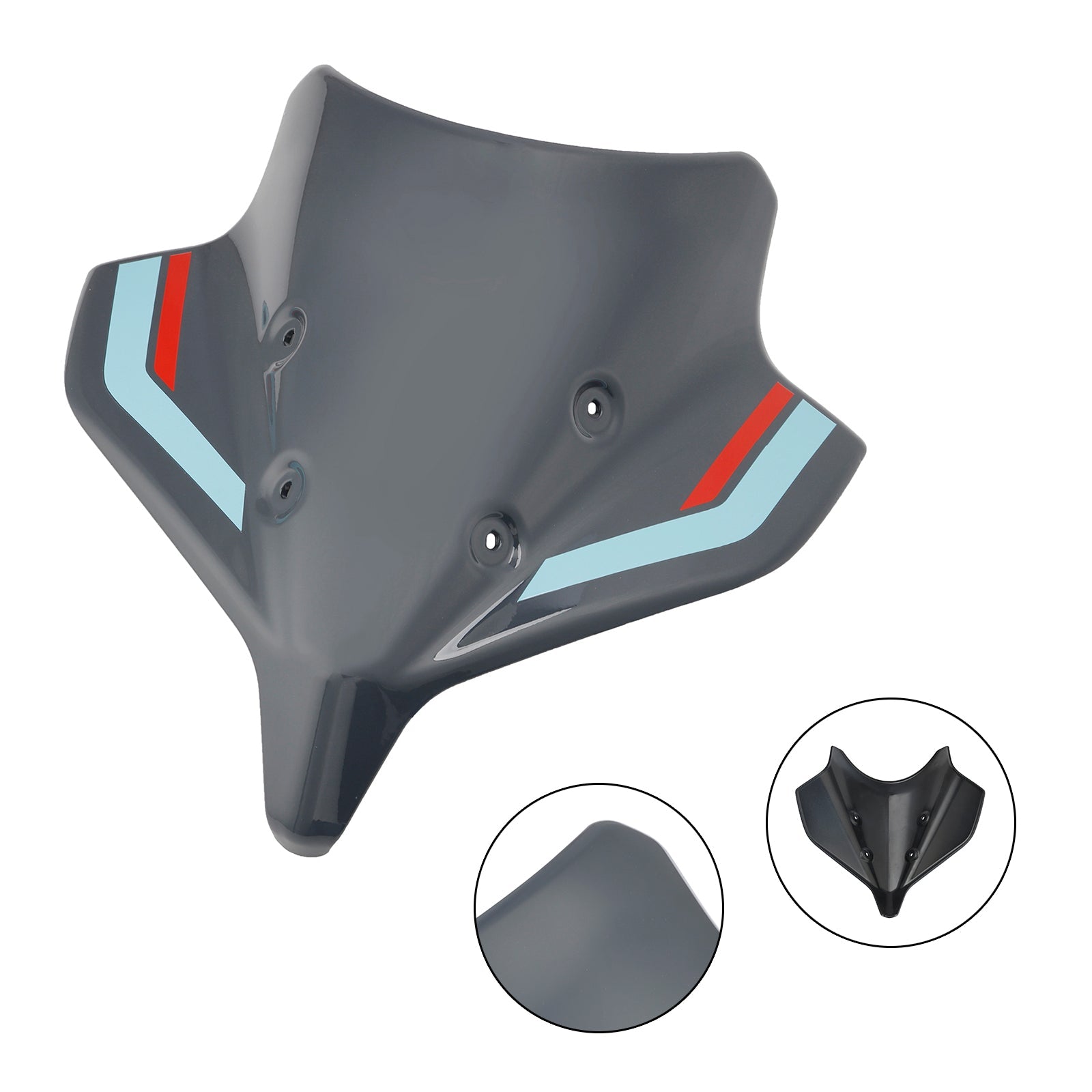 ABS-moottoripyörän tuulilasi Yamaha MT-10/MT-10 SP 2022-2024