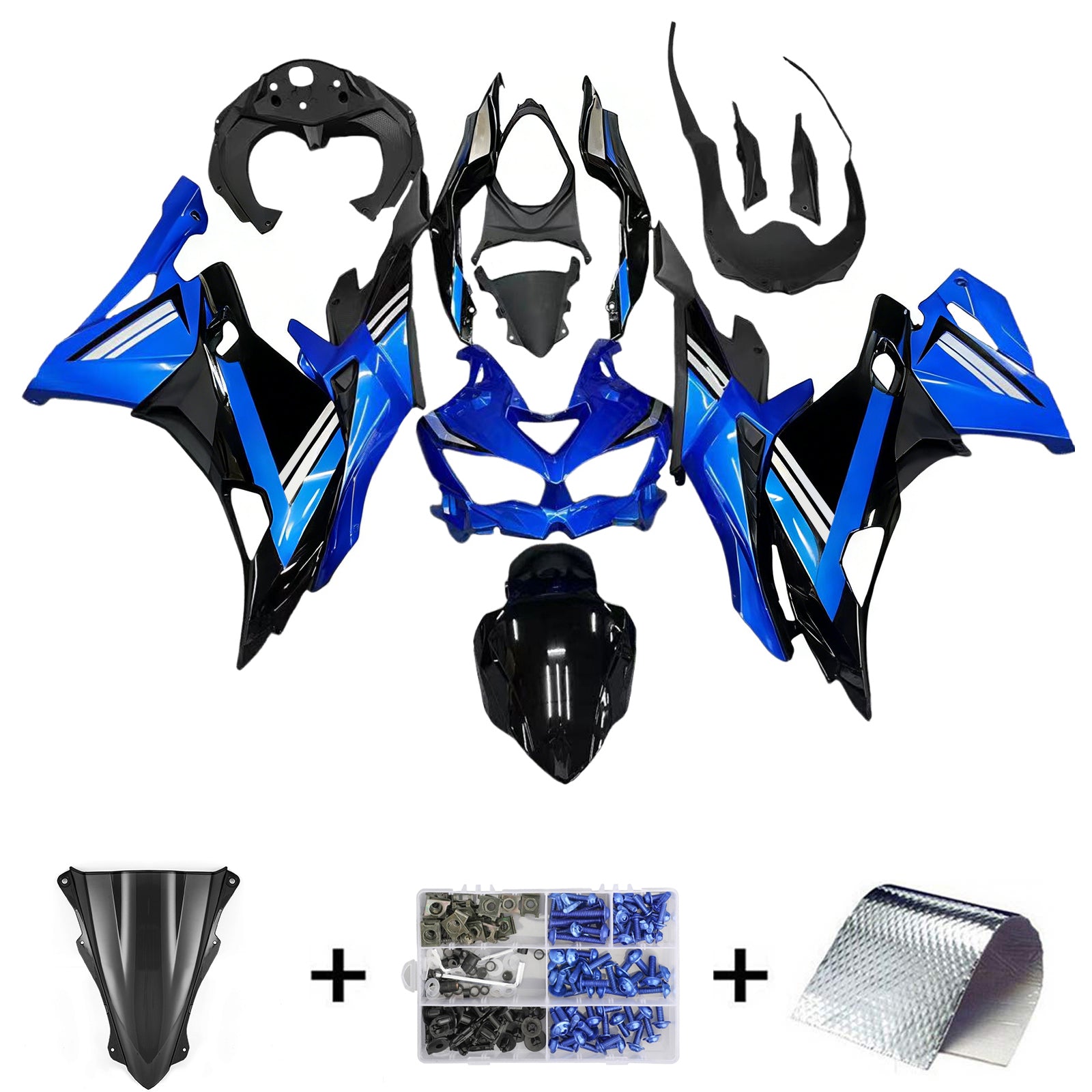 Kit de carénage par injection, carrosserie en ABS, adapté à la Kawasaki Ninja ZX-25R 2019-2026