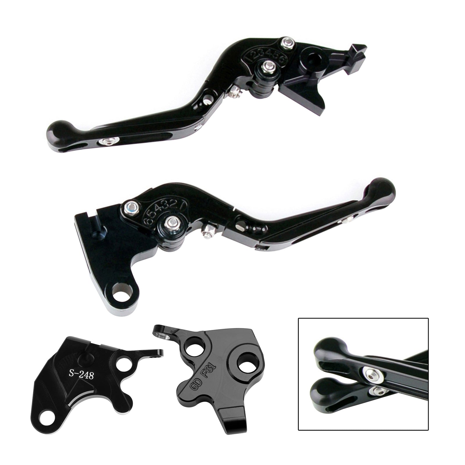 Levier de frein et d'embrayage réglable pour YAMAHA YZF R125 2008-2011