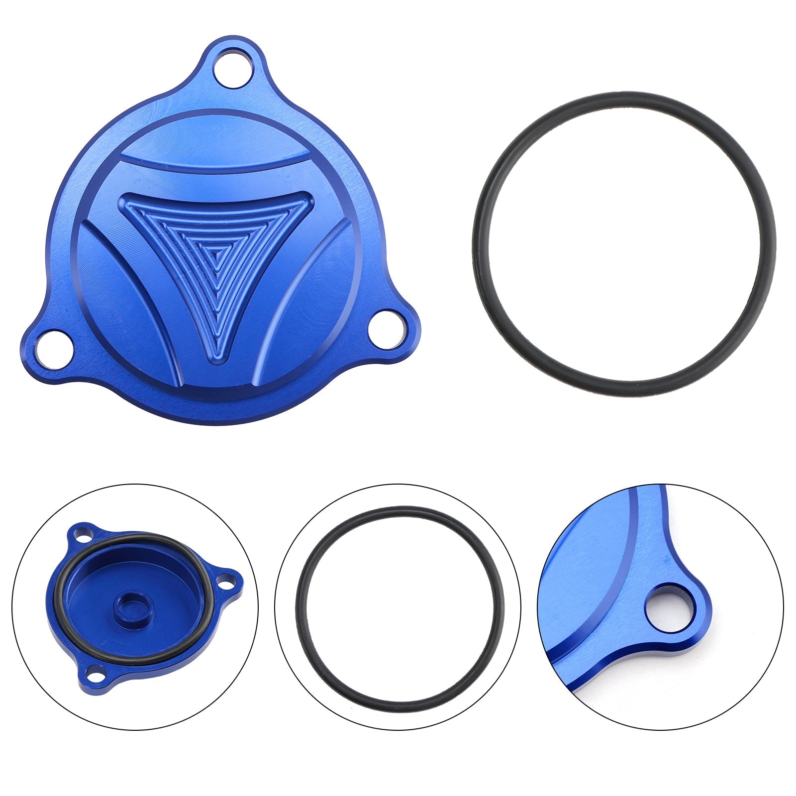CNC Blauw Oliefilterdeksel Voor Suzuki Burgman UH 125 150 200 DR-Z 400 ES SM