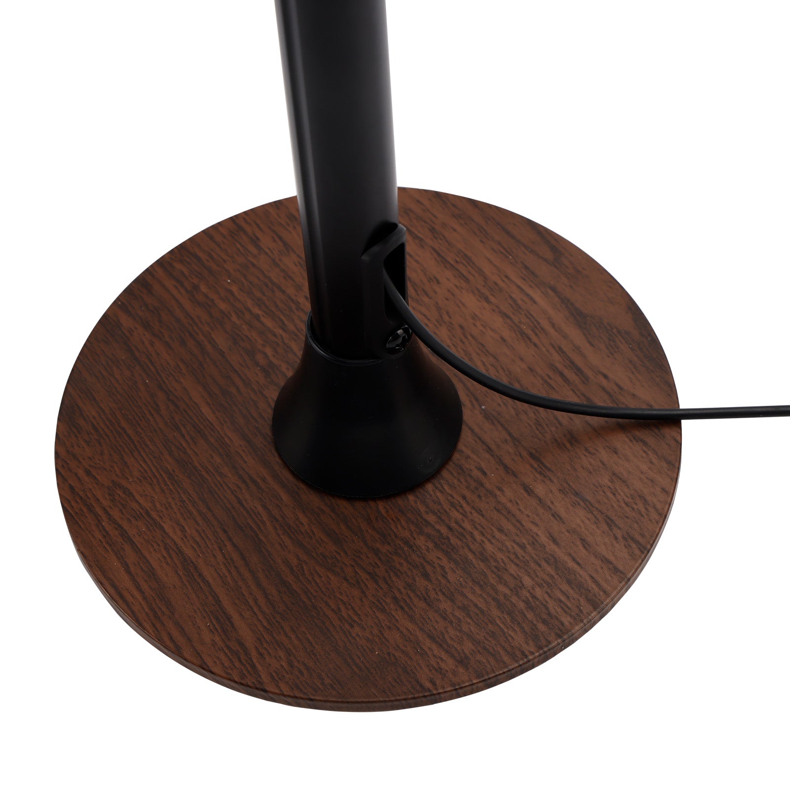 Przyciemniana czarna lampa stołowa i podłogowa LED, regulowana, w 3 kolorach, idealna do salonu lub biura.