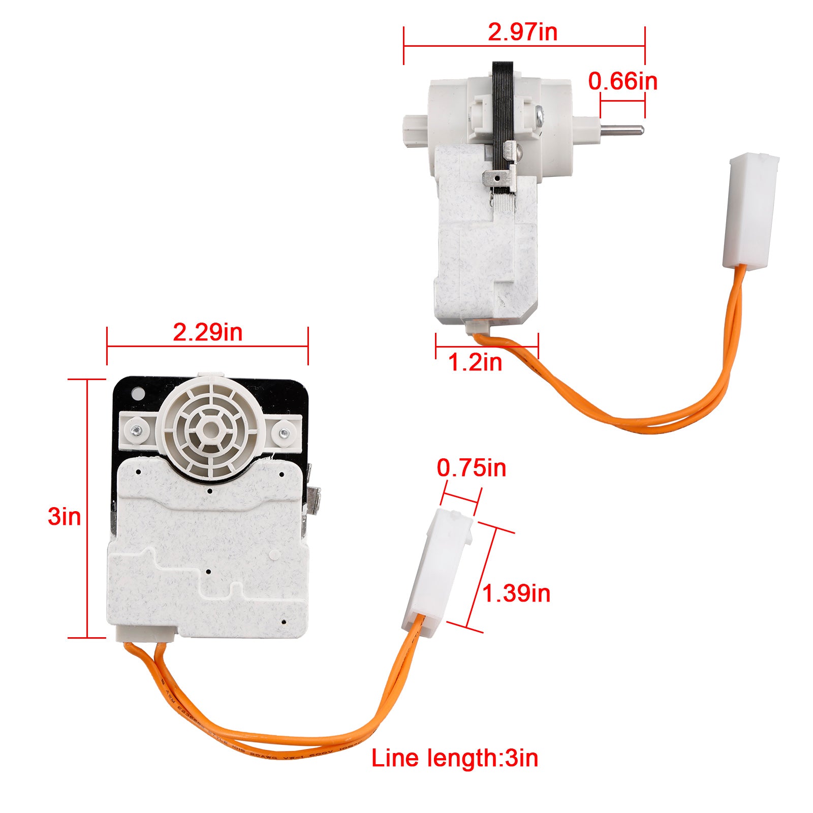 Silnik wentylatora parownika lodówki W10464673 dla Whirlpool, wymiana WPW10464673