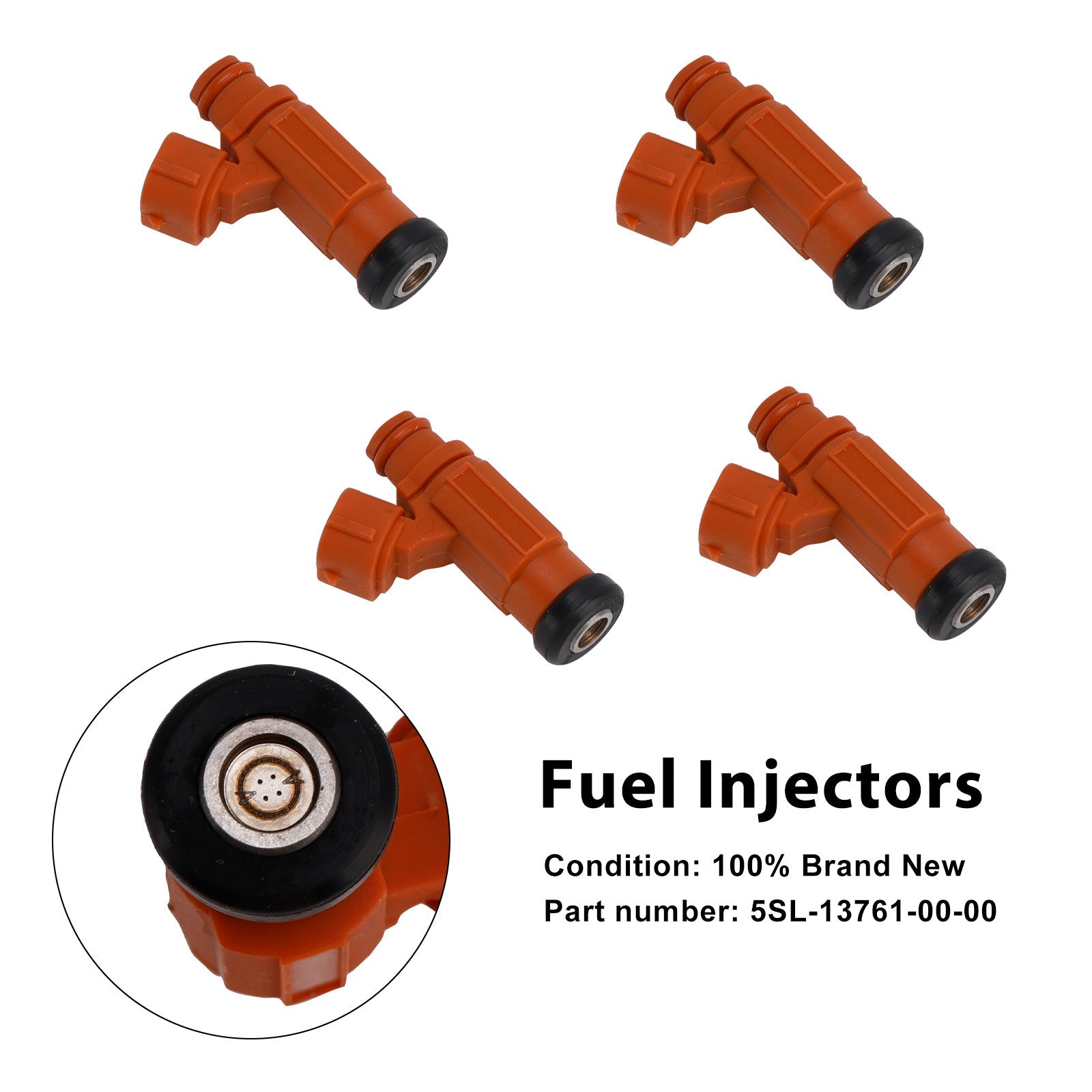 Injecteurs de carburant compatibles avec les modèles Yamaha YZF-R6 (2003-2005) et R6S (2006-2009), référence 5SL-13761-00-00