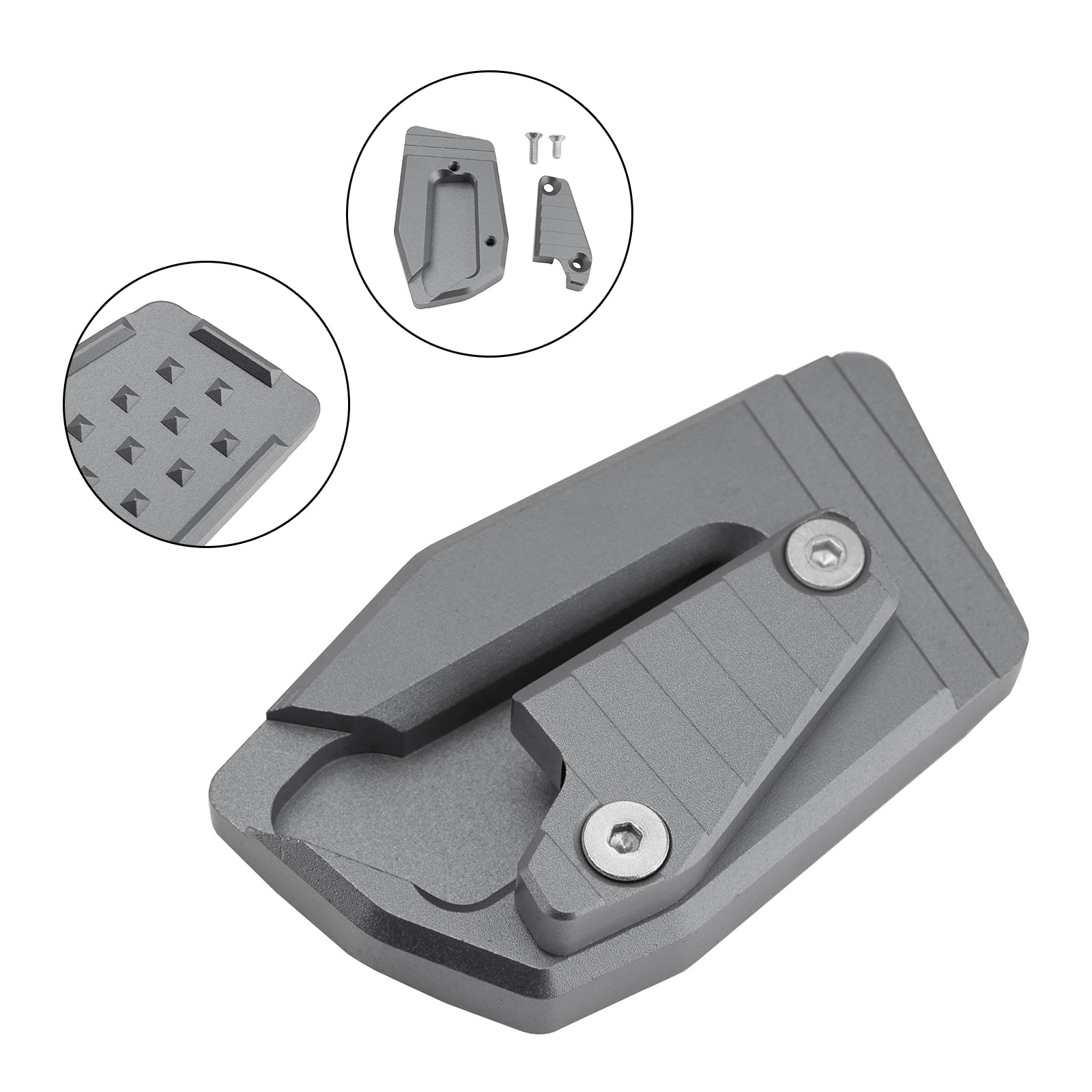 Piastra di rinforzo cavalletto laterale compatibile con BMW K1600B, K1600 Bagger e K1600GA (2018-2025)