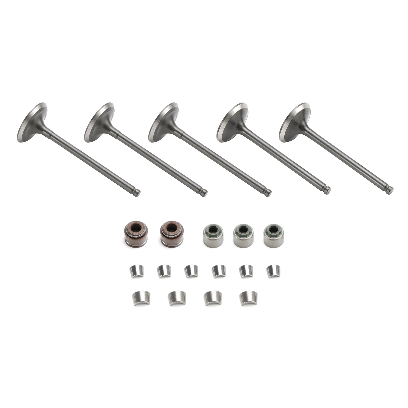 Válvulas de admisión y escape con juntas para Yamaha YFZ450R 2009-2023 5TA-12111-00 1WG-12118-00