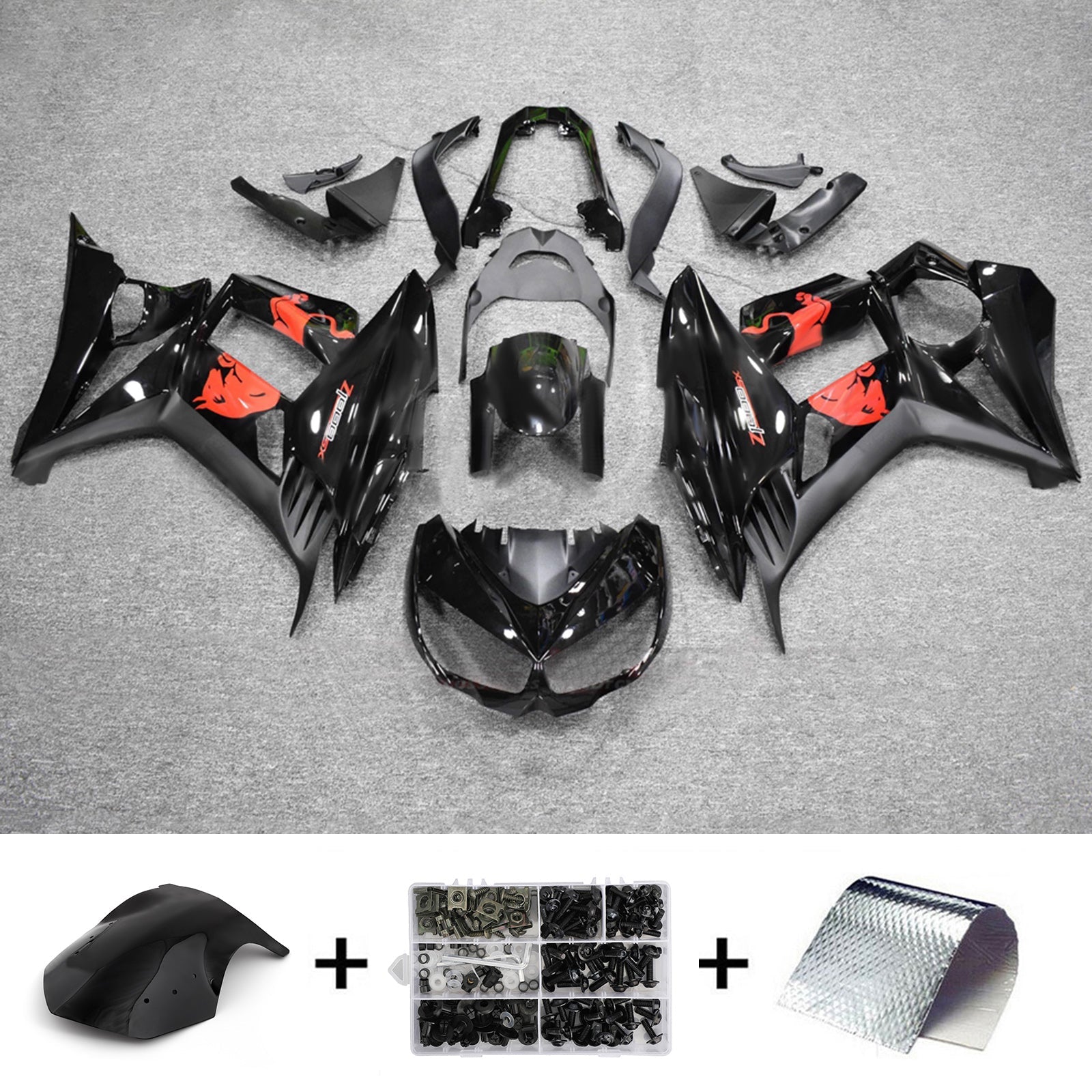 Zestaw owiewek z wtryskiwanego tworzywa ABS, kompatybilny z Kawasaki Z1000SX 2010-2015