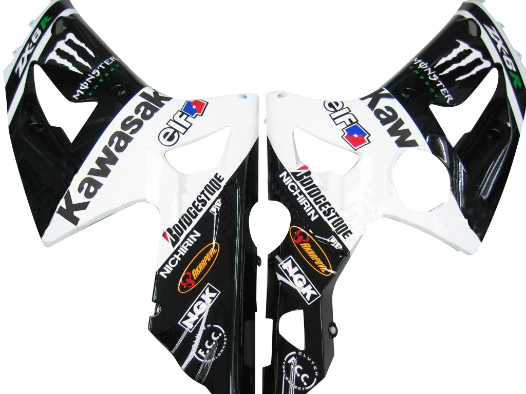 Zestaw plastikowych nadwozi do wtrysku Kawasaki Zx6r Camen z lat 2003-2004