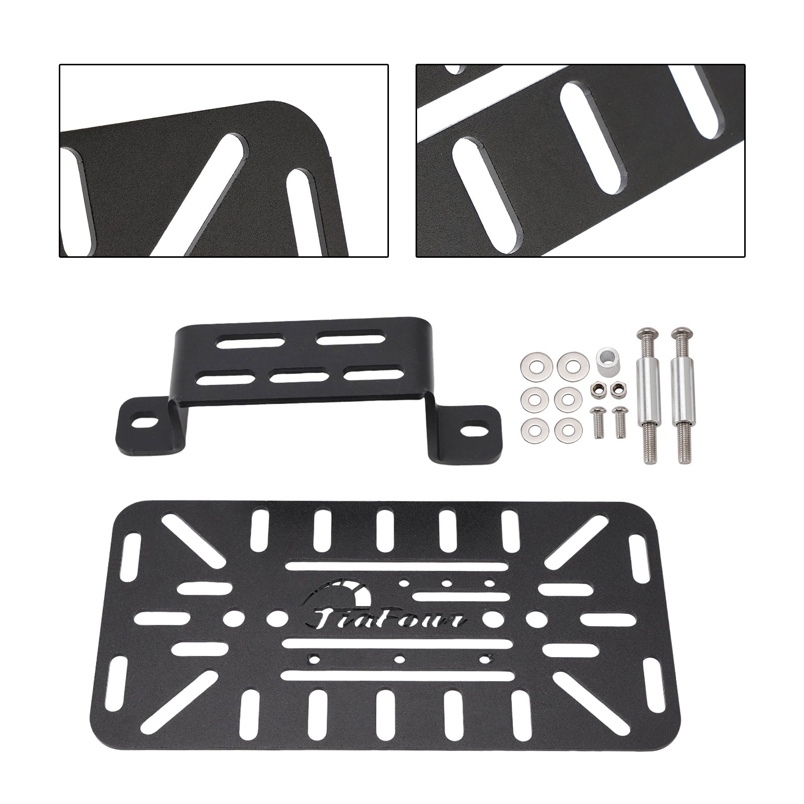 Support de fixation pour sacoche latérale noire droite pour porte-bagages CFMOTO 450MT 2024-2025