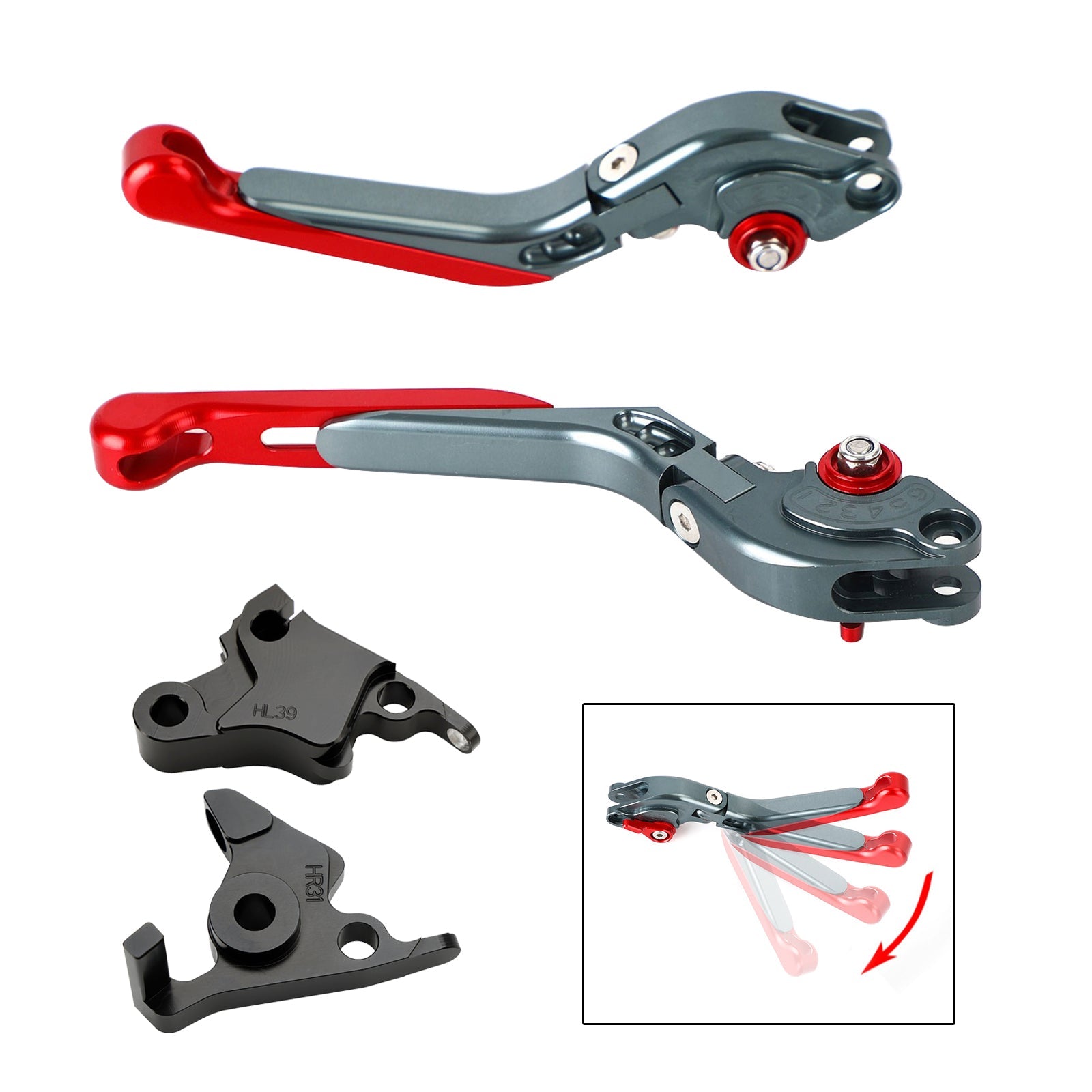 Levier de frein d'embrayage réglable pour CFMOTO 450SS 450SR 21-23 450NK 23-24