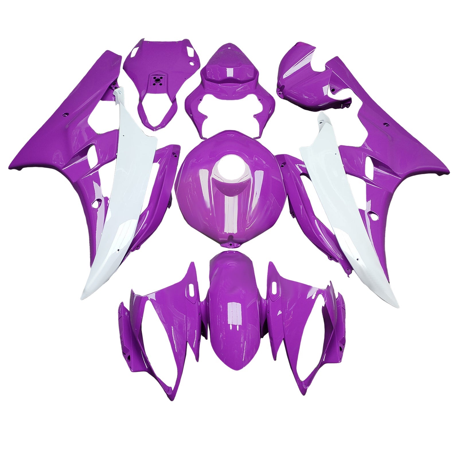Kit carenatura iniettata in plastica ABS per Yamaha YZFR6 YZF-R6 2006-2007