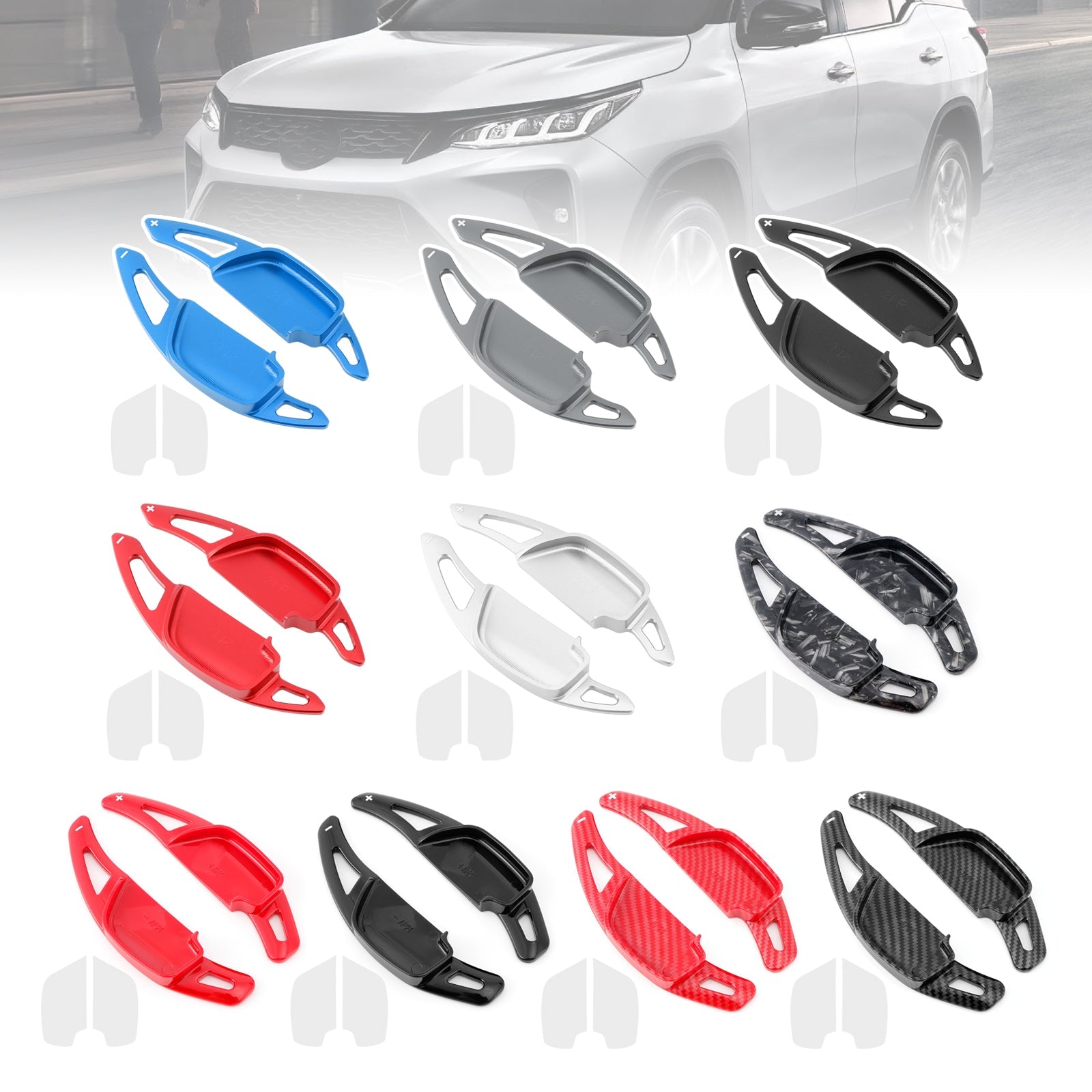 Ylinopeuskuvat pyörän takana Toyota Hilux Fortnerille