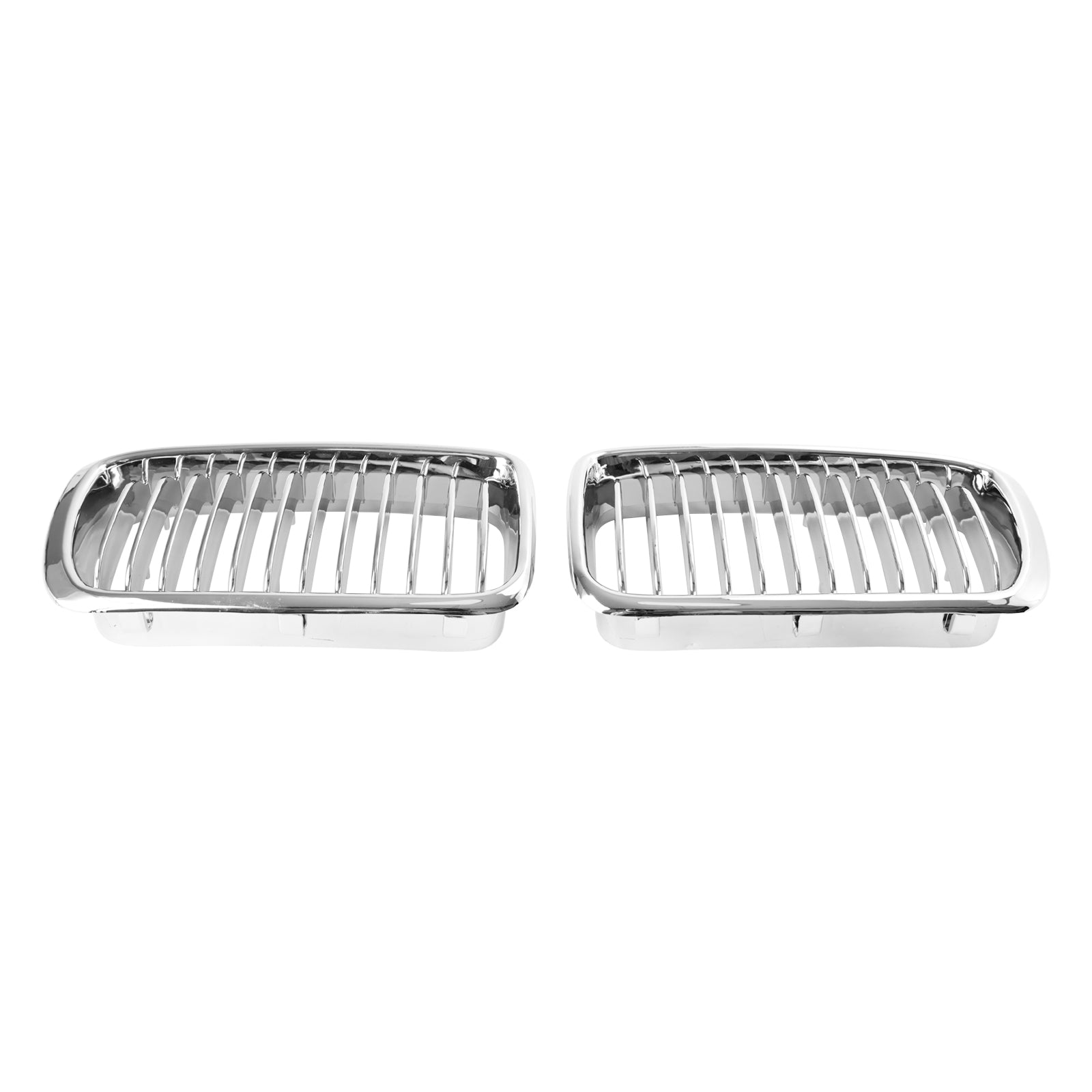 2PCS Chrome Front Kidney Grill Grille Pour BMW 7 Series E38 1994-2001