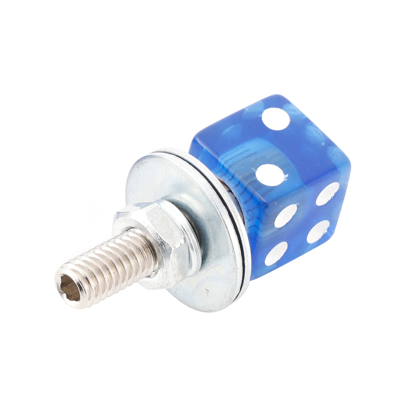 Vita a testa di plastica M6 personalizzata per telaio della targa, bulloni, hardware blu, x4