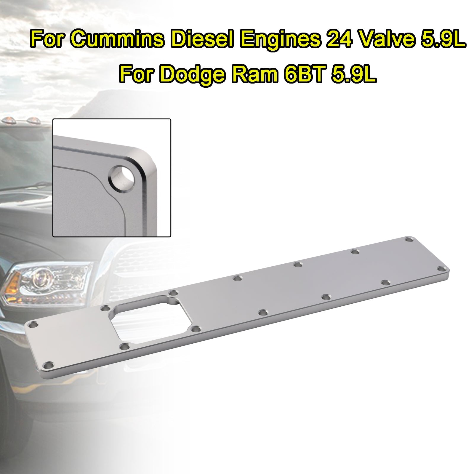 Plaque de plénum de collecteur d'admission 24 V 551714 pour Dodge Ram 6BT 5,9 L