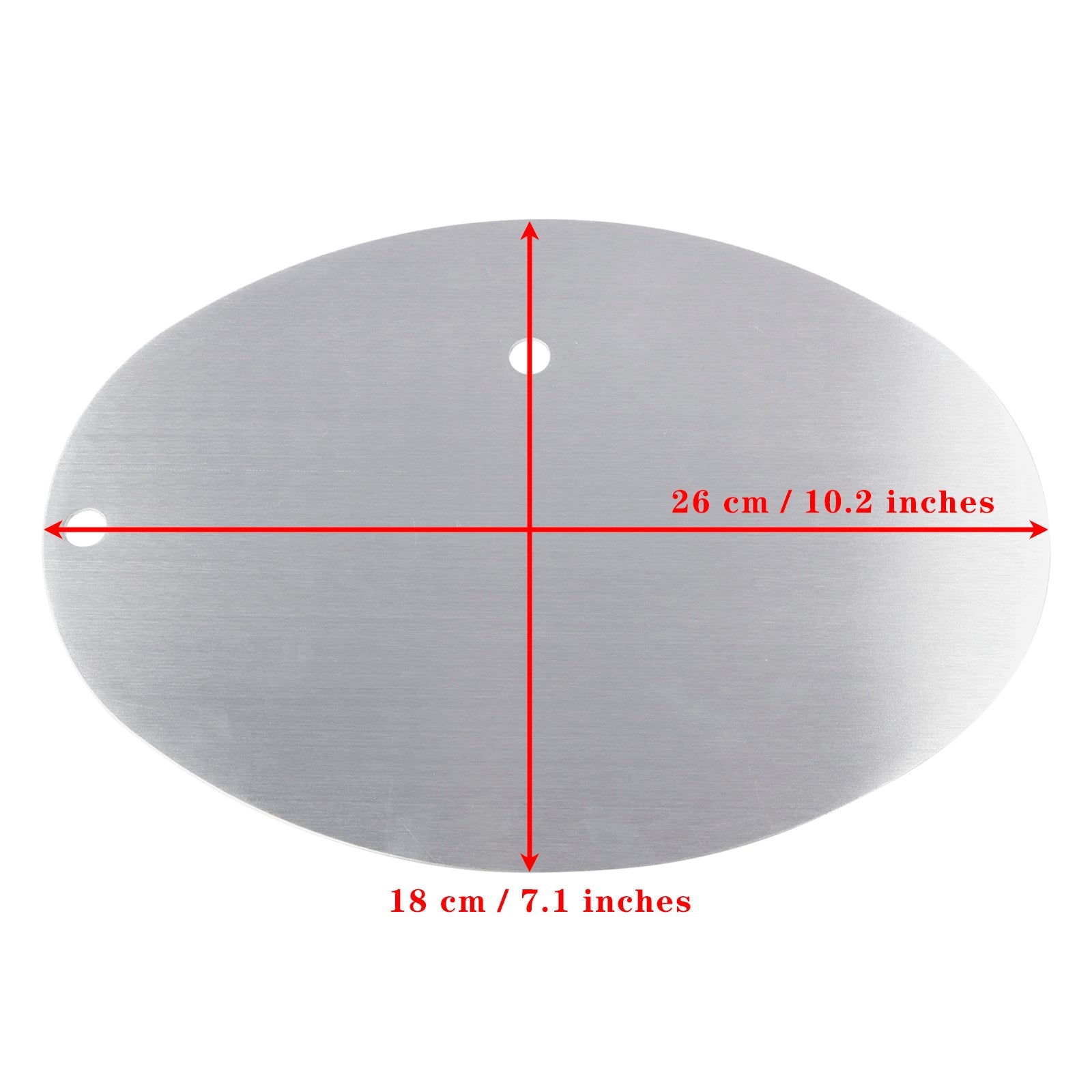 Universal moottoripyörän rekisterikilven alumiini, soikea ja henkilökohtainen