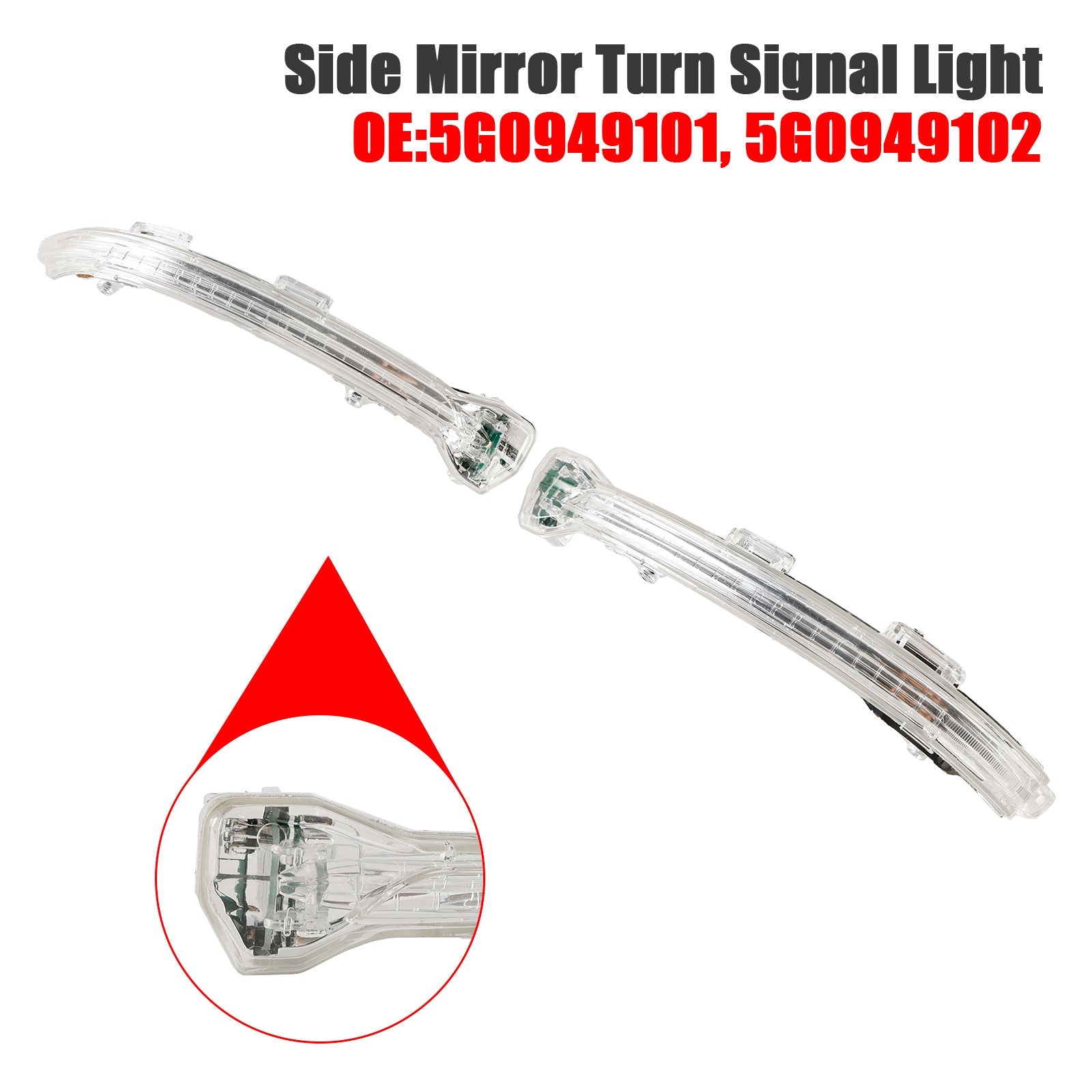 Par indikatorjev stranskih ogledal za VW Golf 7 VII TORAN 5G0949101 5G0949102