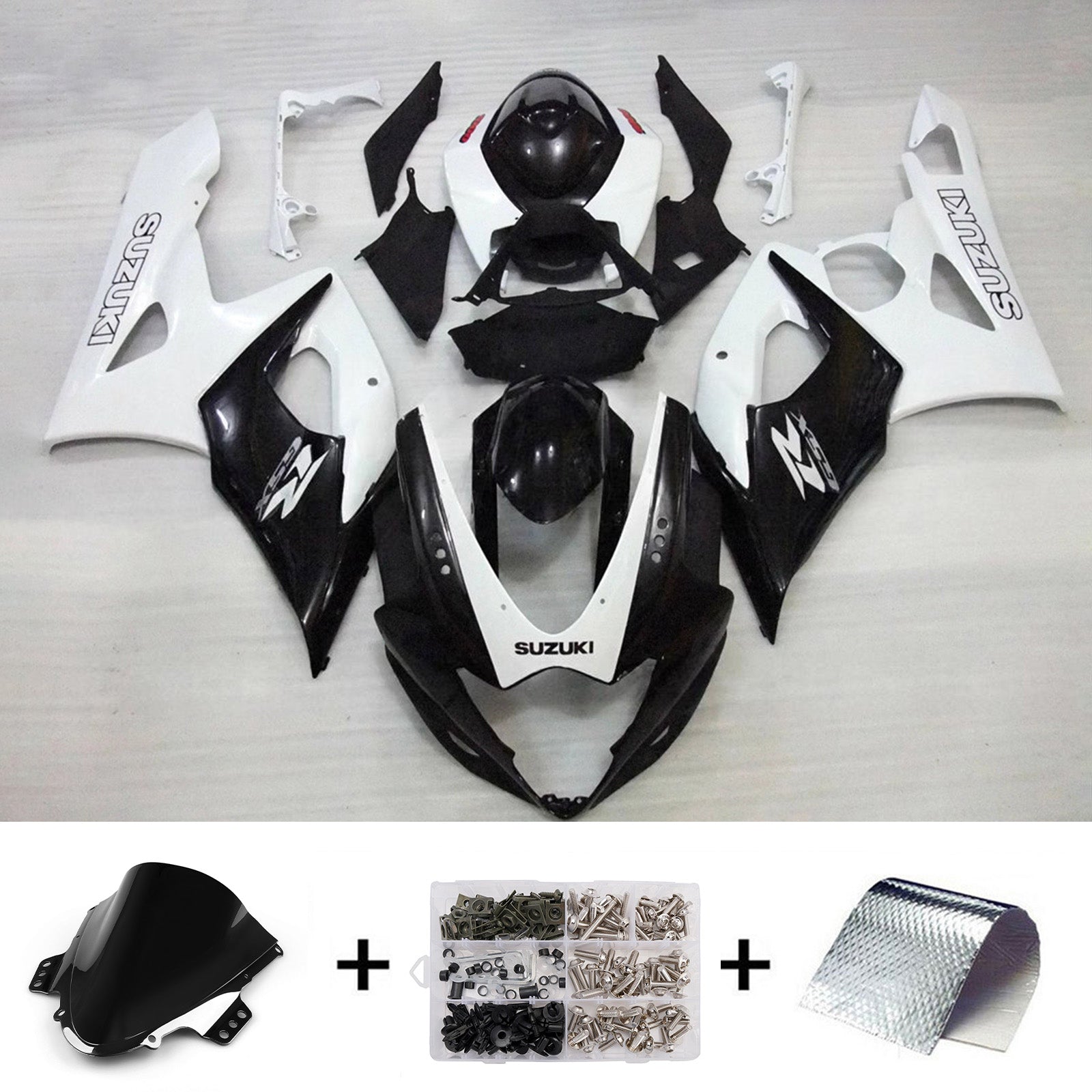 Kit carenatura iniettata in plastica ABS per Suzuki GSXR1000 2005-2006 K5