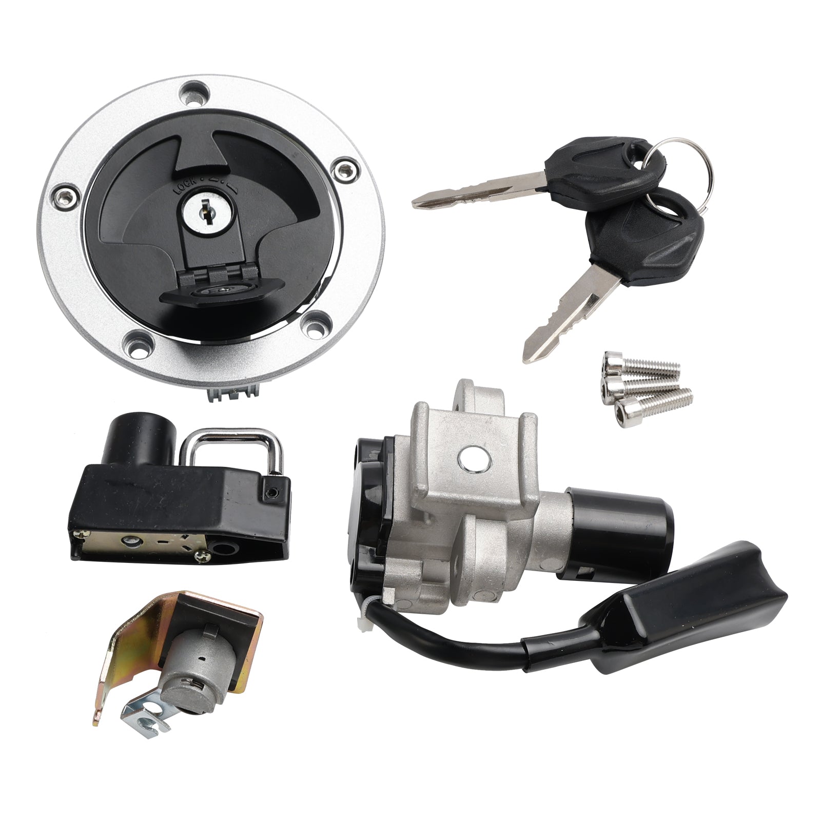 Tankdop en contactschakelaar 2018 Kawasaki BR125 Z125 PRO SE 27005-0612 51049-0728