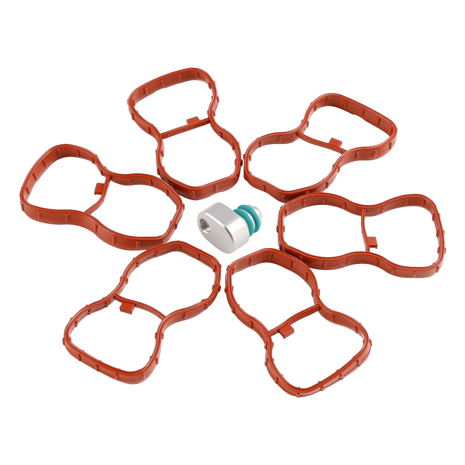 Junta del colector de admisión de 6 uds 1167807480 para BMW E90-93 F10 F11 F07 X5 X6 N57