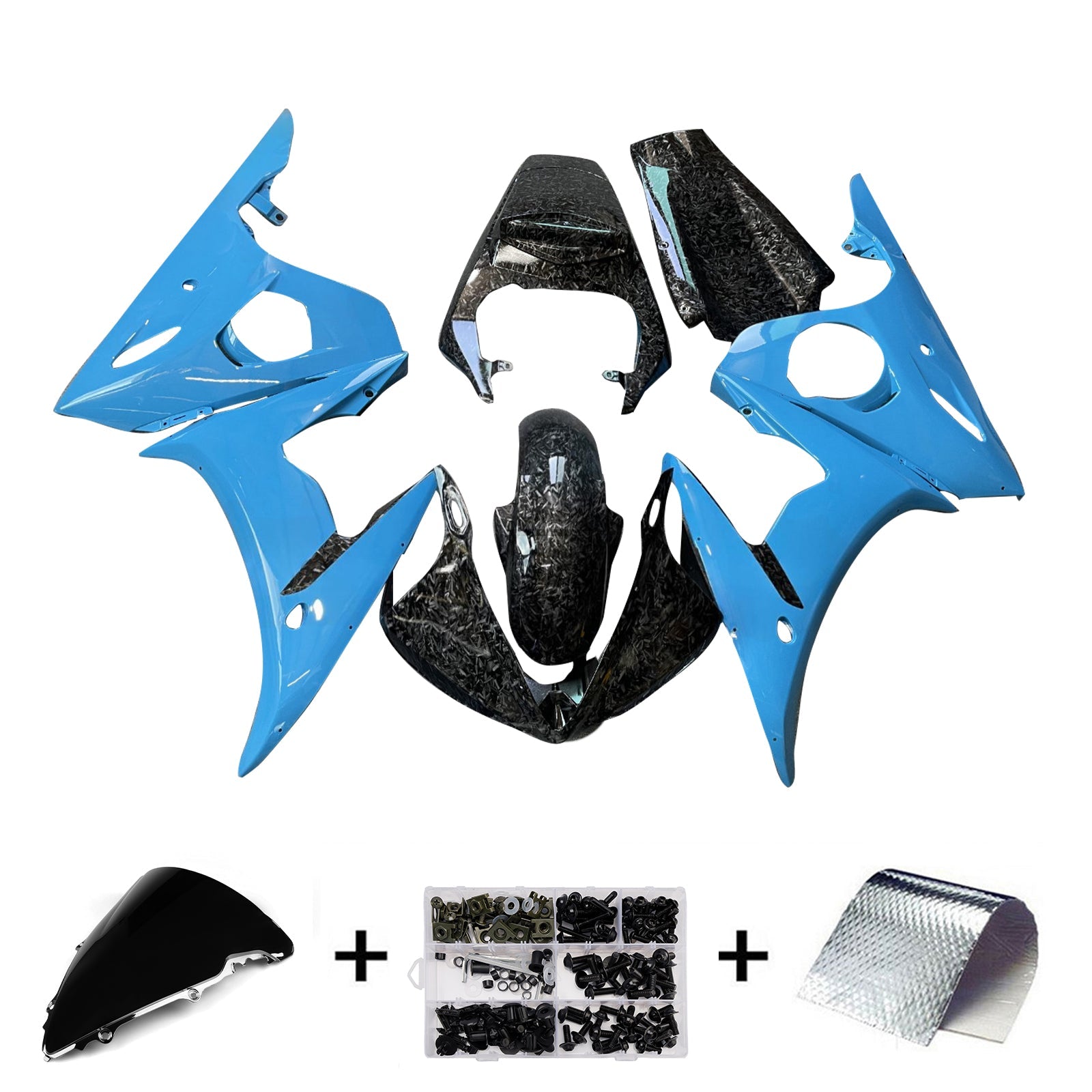 Kit de carenado de inyección para Yamaha YZF-R6 2003-2004 y R6S 2006-2009