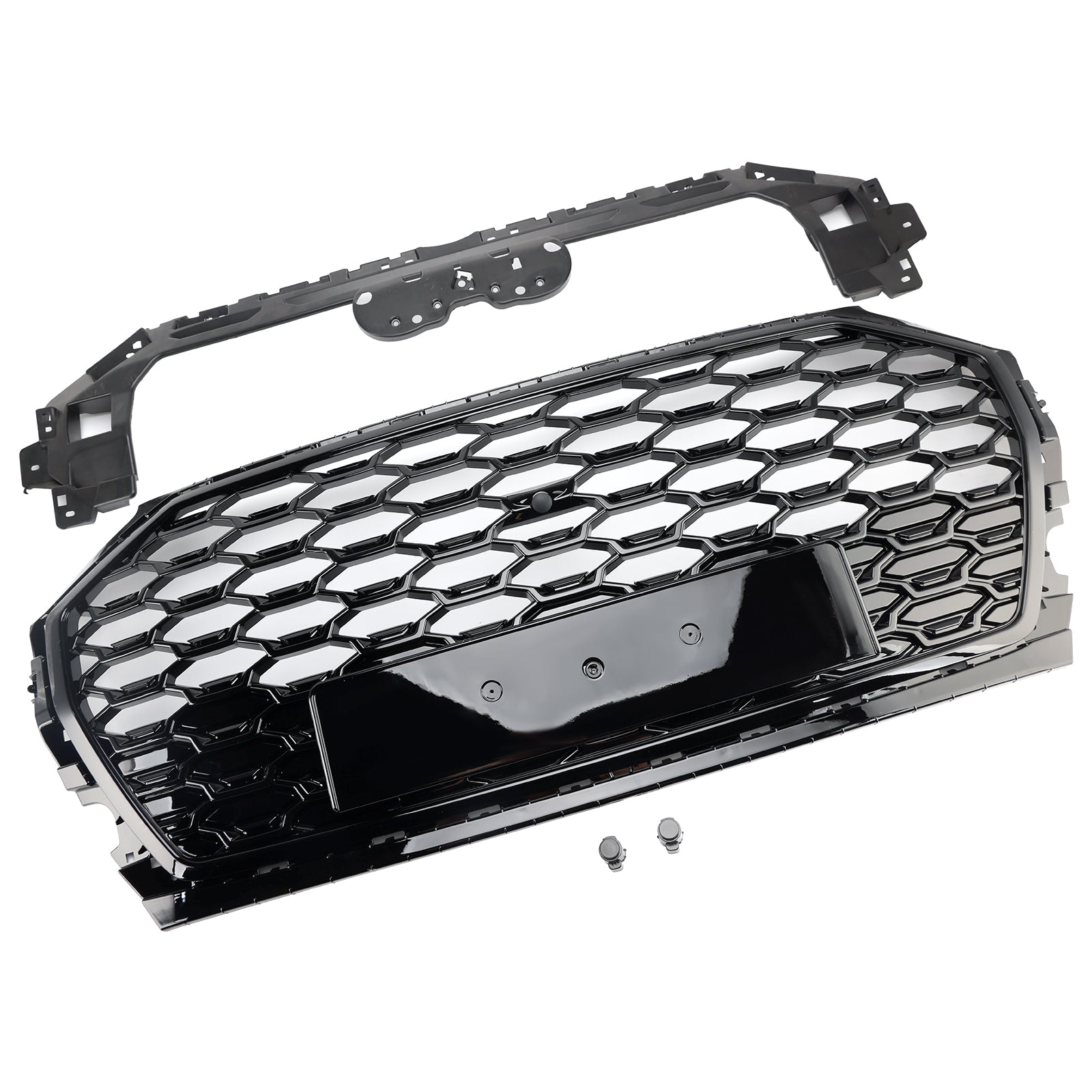RSQ5 Style Front Honeycomb Mesh Grill Grille Pour Audi Q5 SQ5 2021-2025
