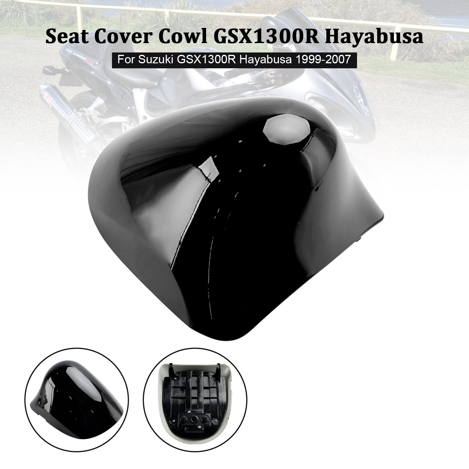Cubierta del soporte del asiento trasero para Suzuki GSX1300R GSX-R1300 Hayabusa 1999-2007