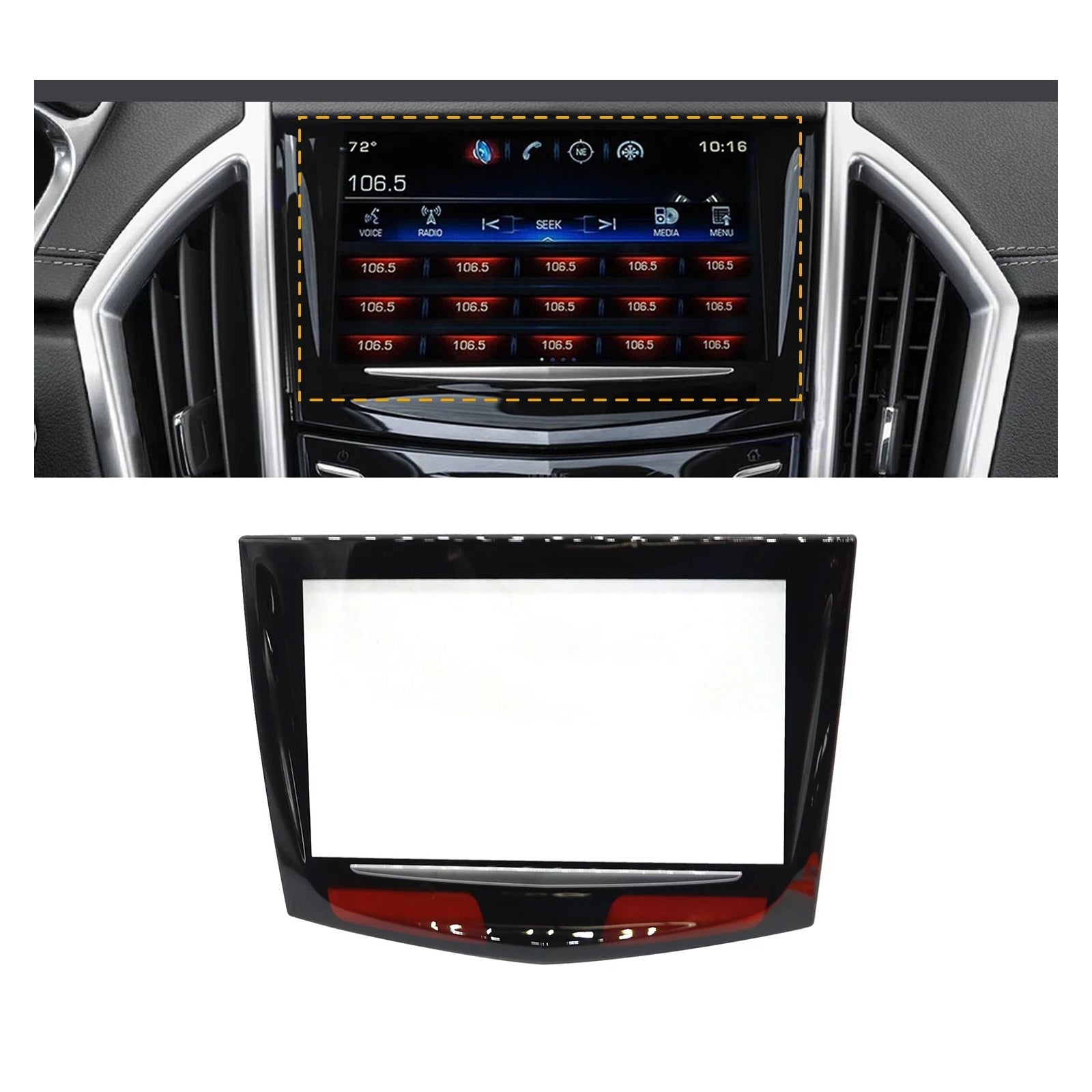 Touch screen + strumenti per autoradio Cadillac CTS V ATS SRX XTS CUE 2013-2017