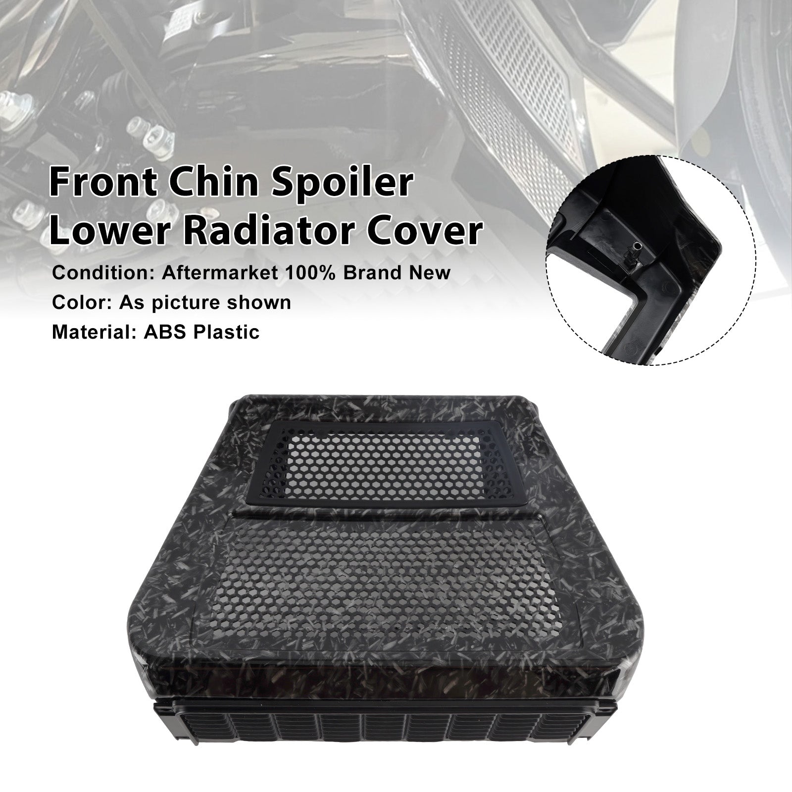 Spoilers inférieurs de menton et protection de radiateur pour Harley Road Glide FLTRX 2024-2025