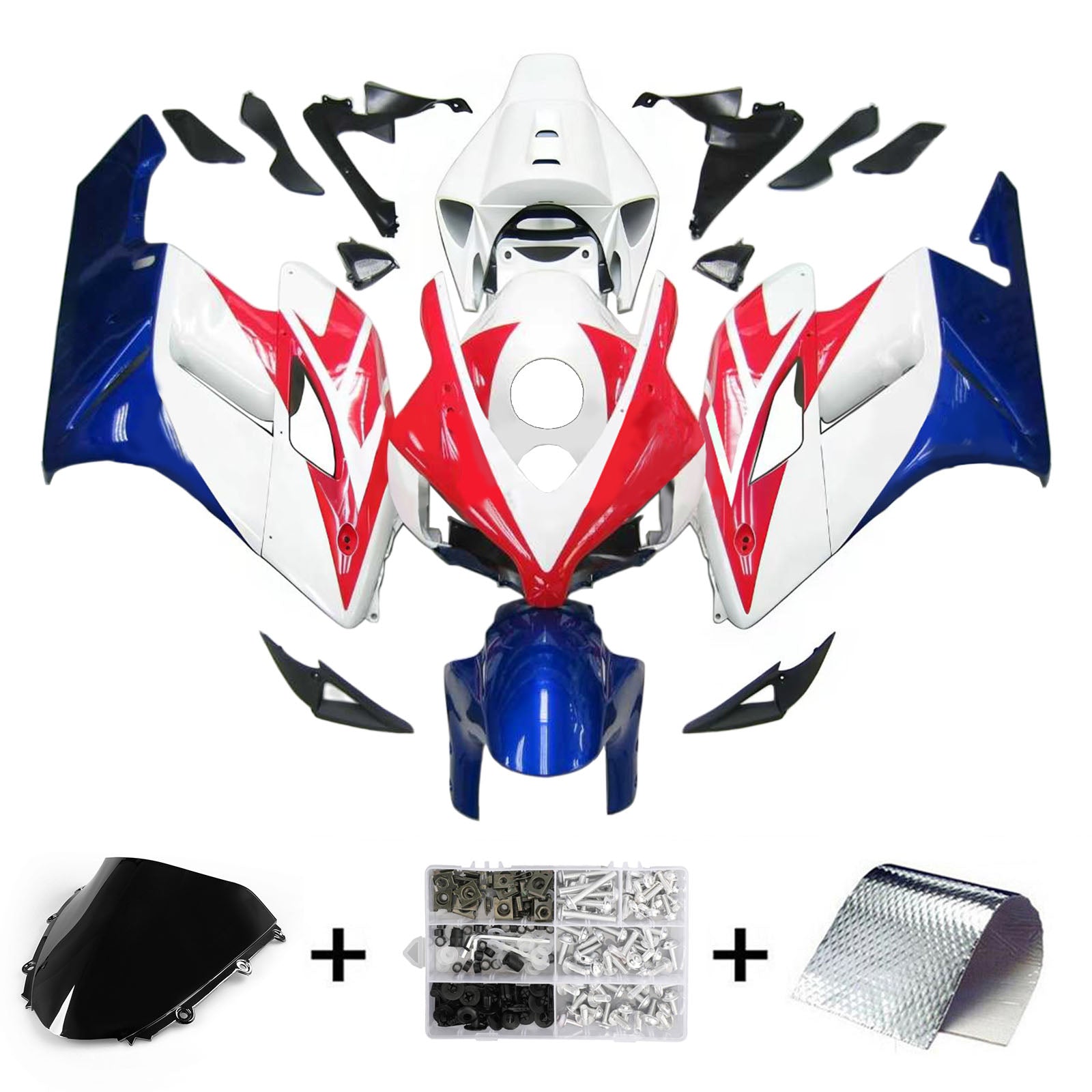 Kit de carénage par injection, carrosserie en plastique ABS pour Honda CBR1000RR 2004-2005