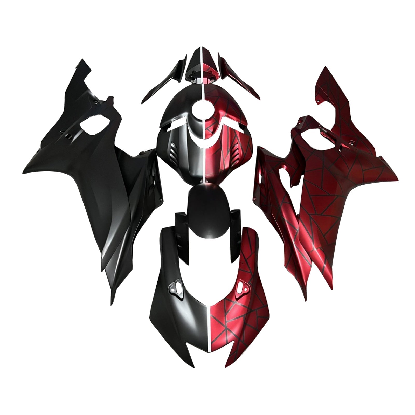 Kit de carenado inyectado de plástico ABS para Yamaha YZF-R6 2017-2023