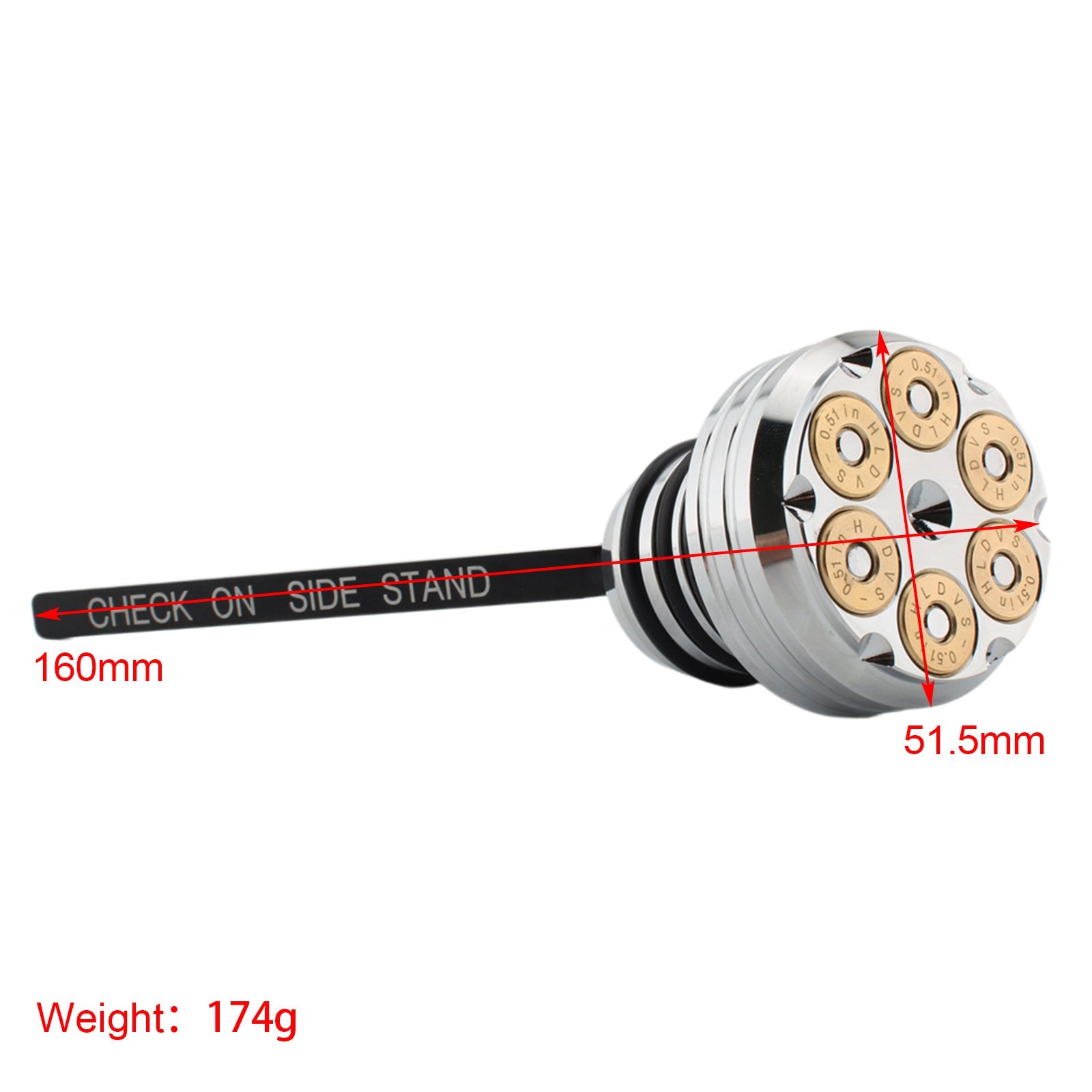 Tapa del tanque de medidor de aceite para Softail 2000-2017 Todos los modelos