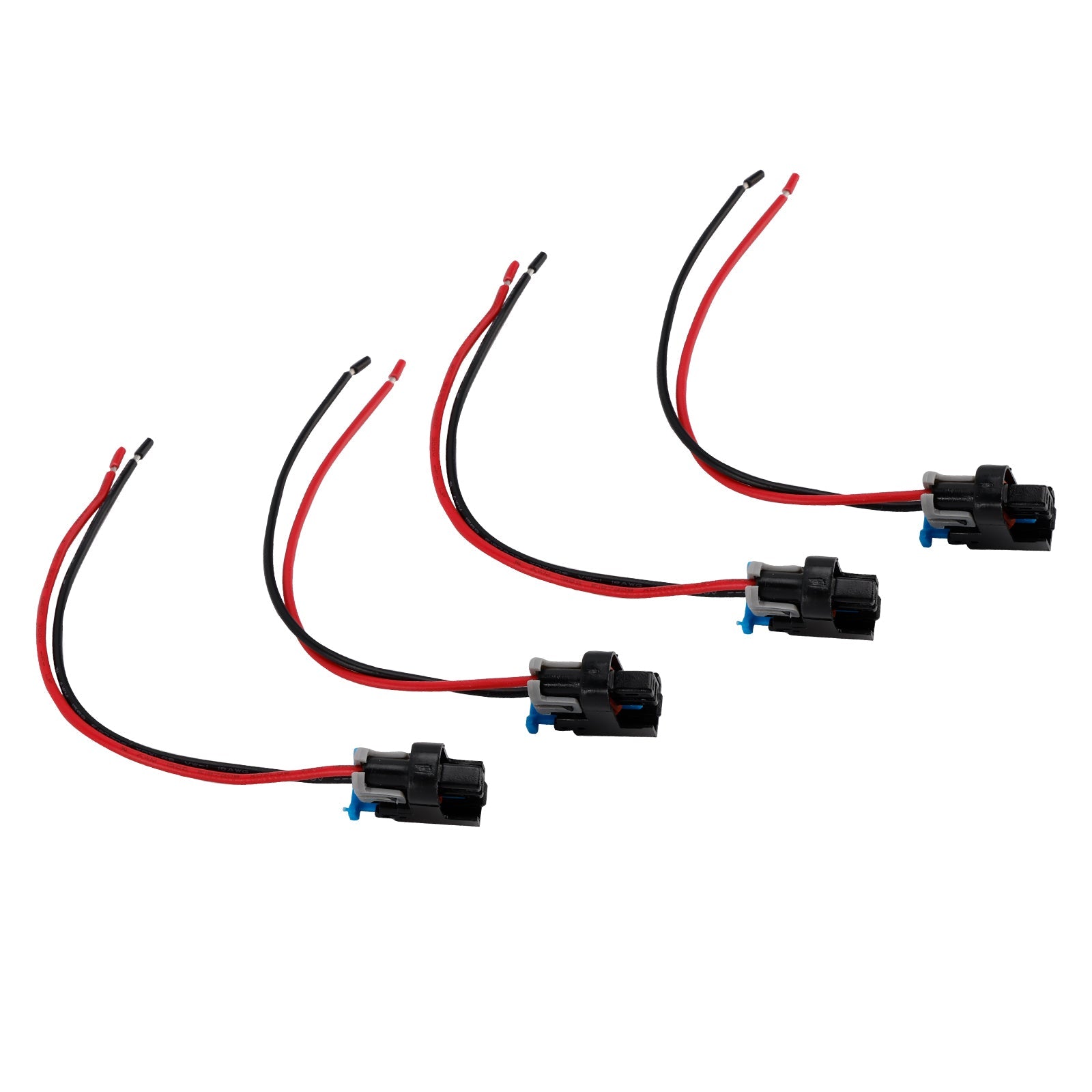 Conector d'4 piezas de conector de inyector de combustible con clip de conexión flexible de desconexión rápida para Buick