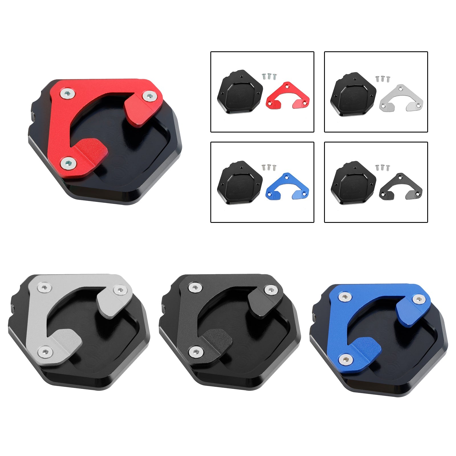 Support de plaque d'agrandissement de béquille Yamaha Tenere 700 2019-2023